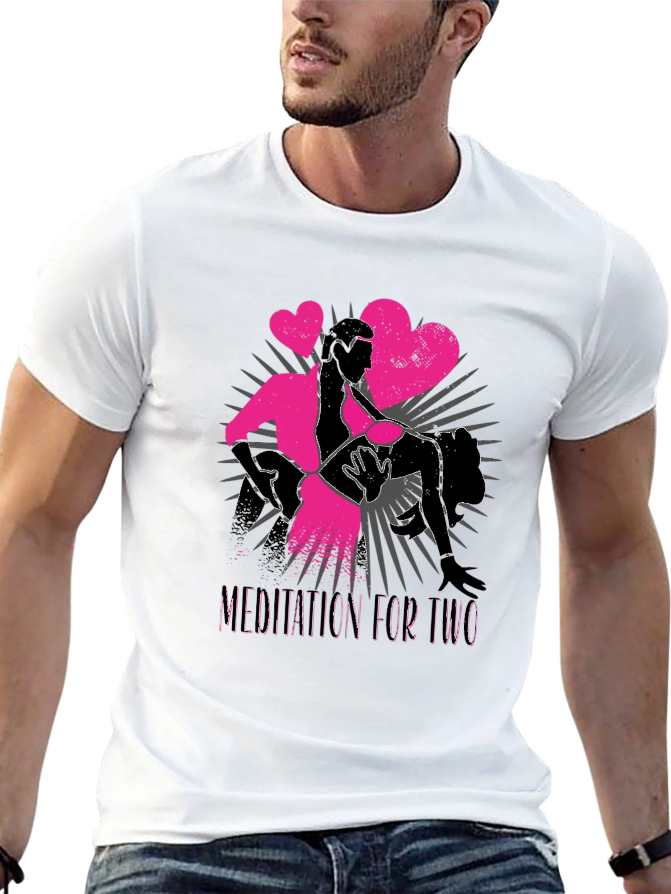 Meditation for Two Graphic T-Shirt - Black