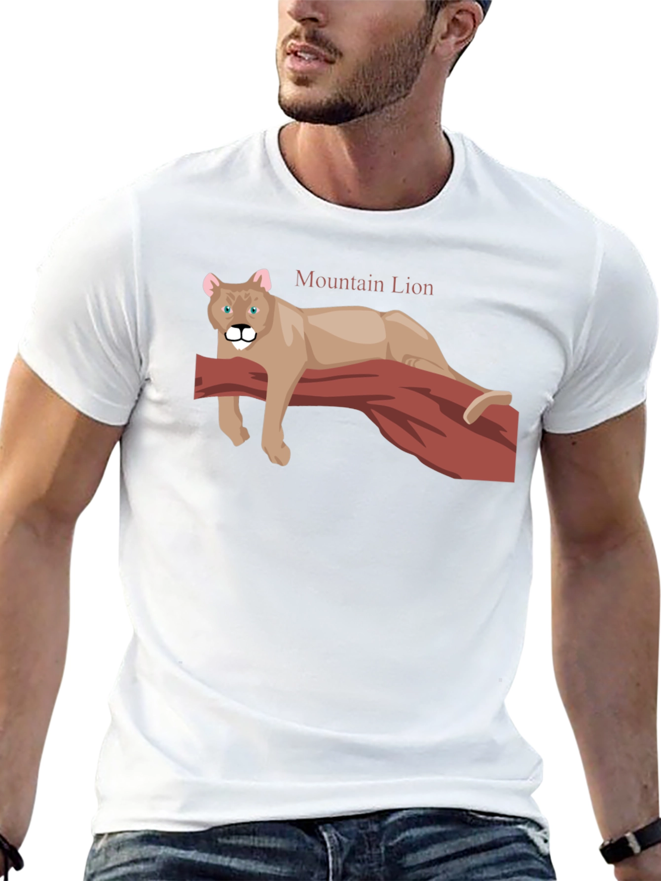 Mountain Lion T-Shirt - Relaxed Fit Black