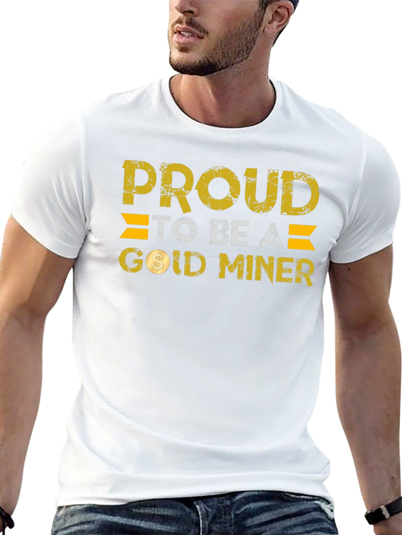 Proud Gold Miner Black T-Shirt