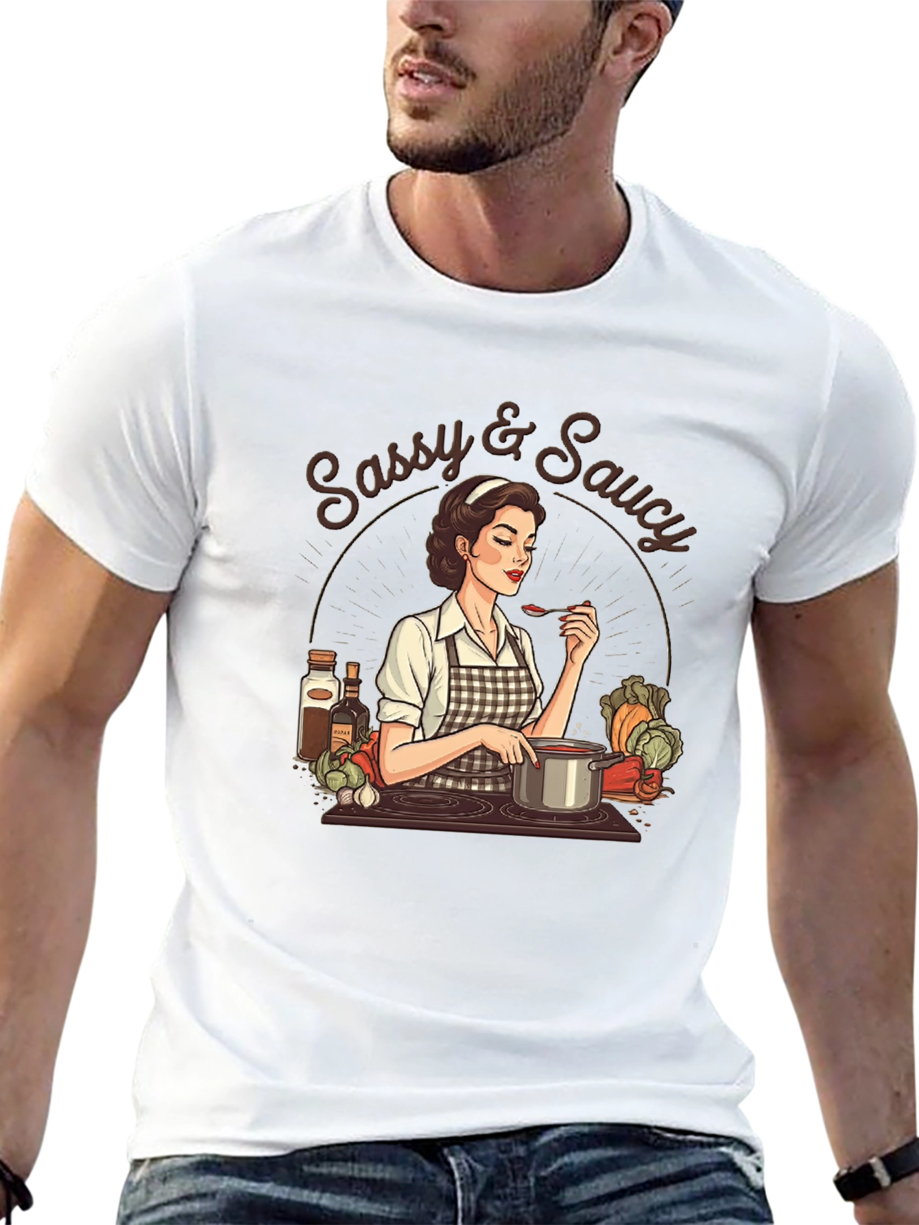 Sassy & Saucy Retro Cook T-Shirt