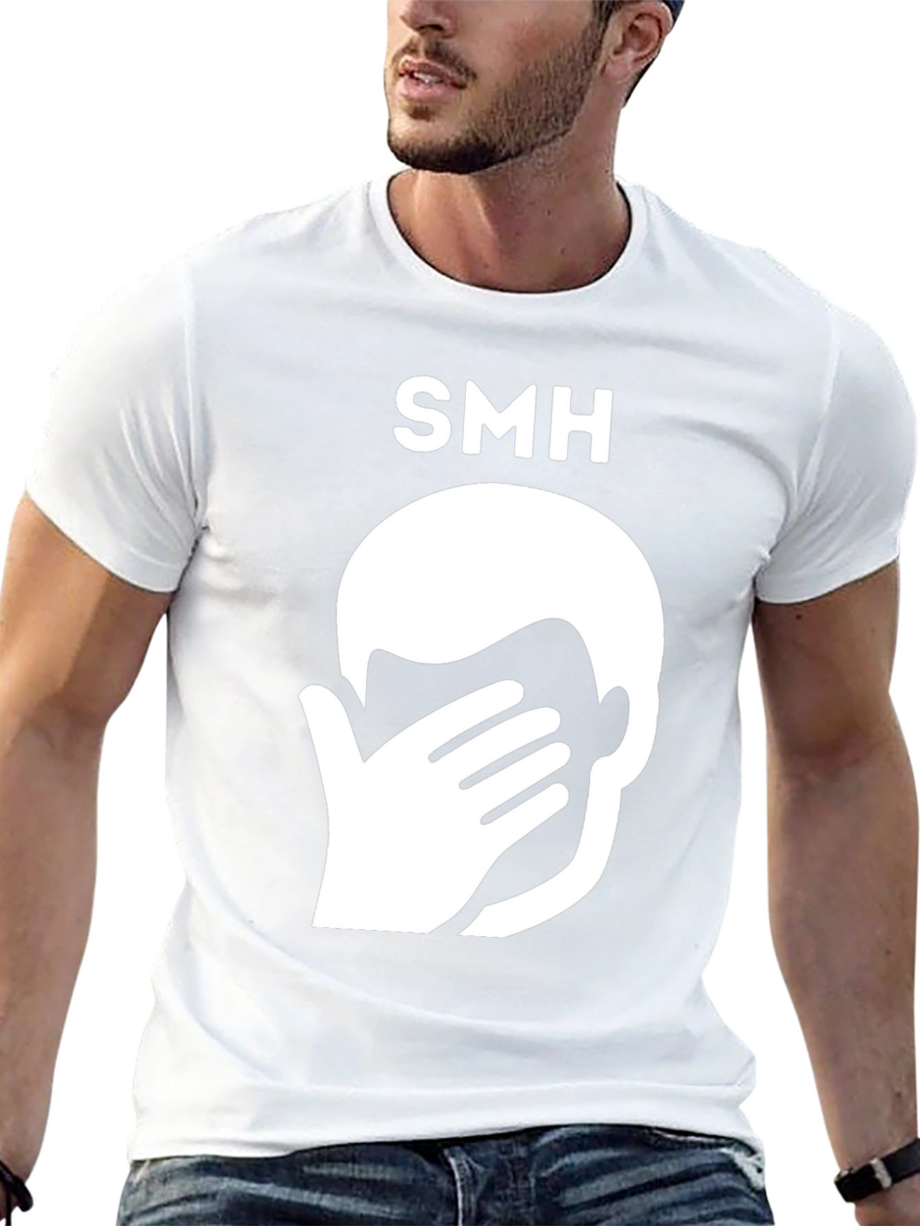 SMH Graphic Tee - Face Palm Funny T-Shirt