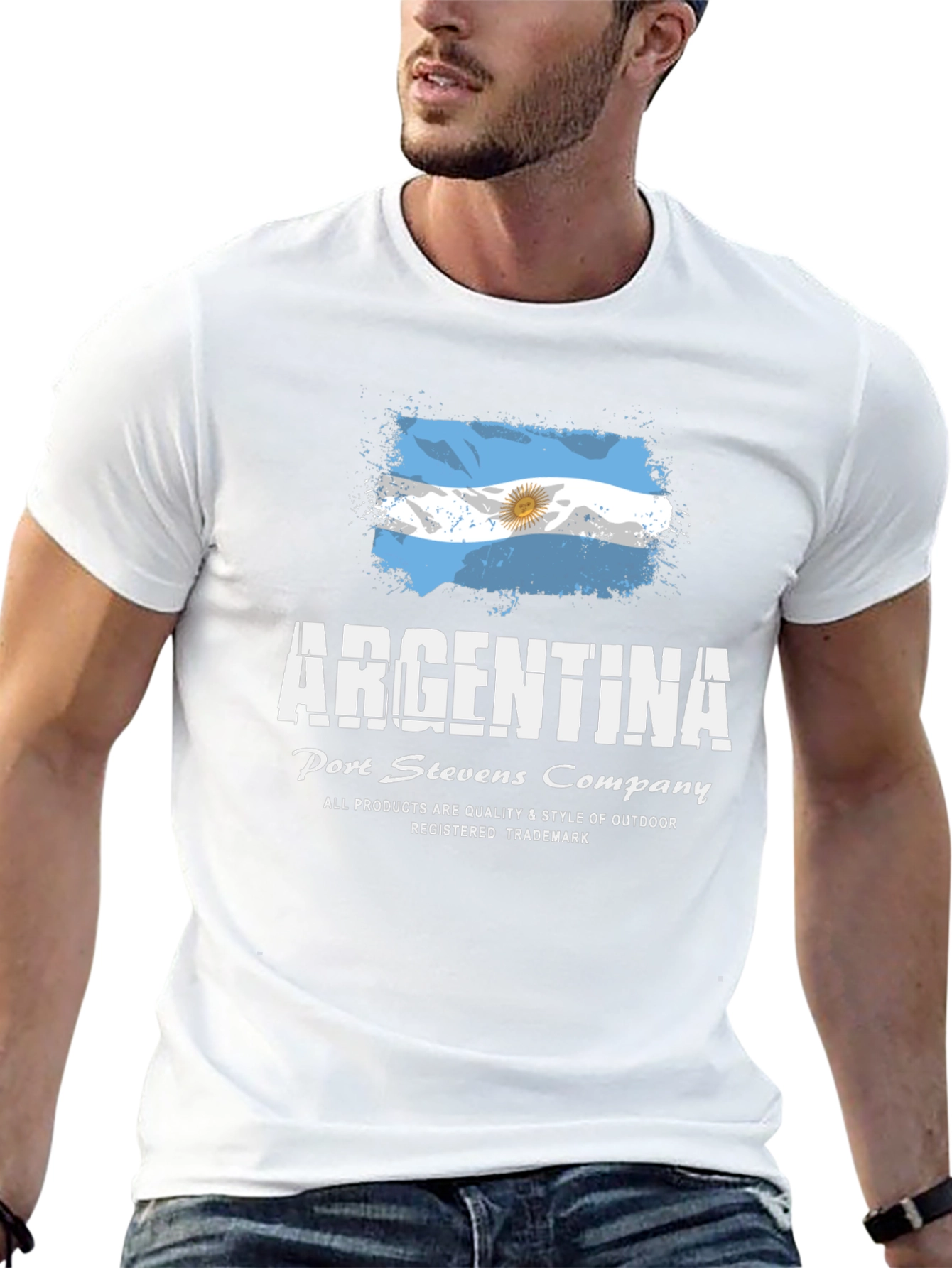 Argentina Flag T-Shirt - Port Stevens Company
