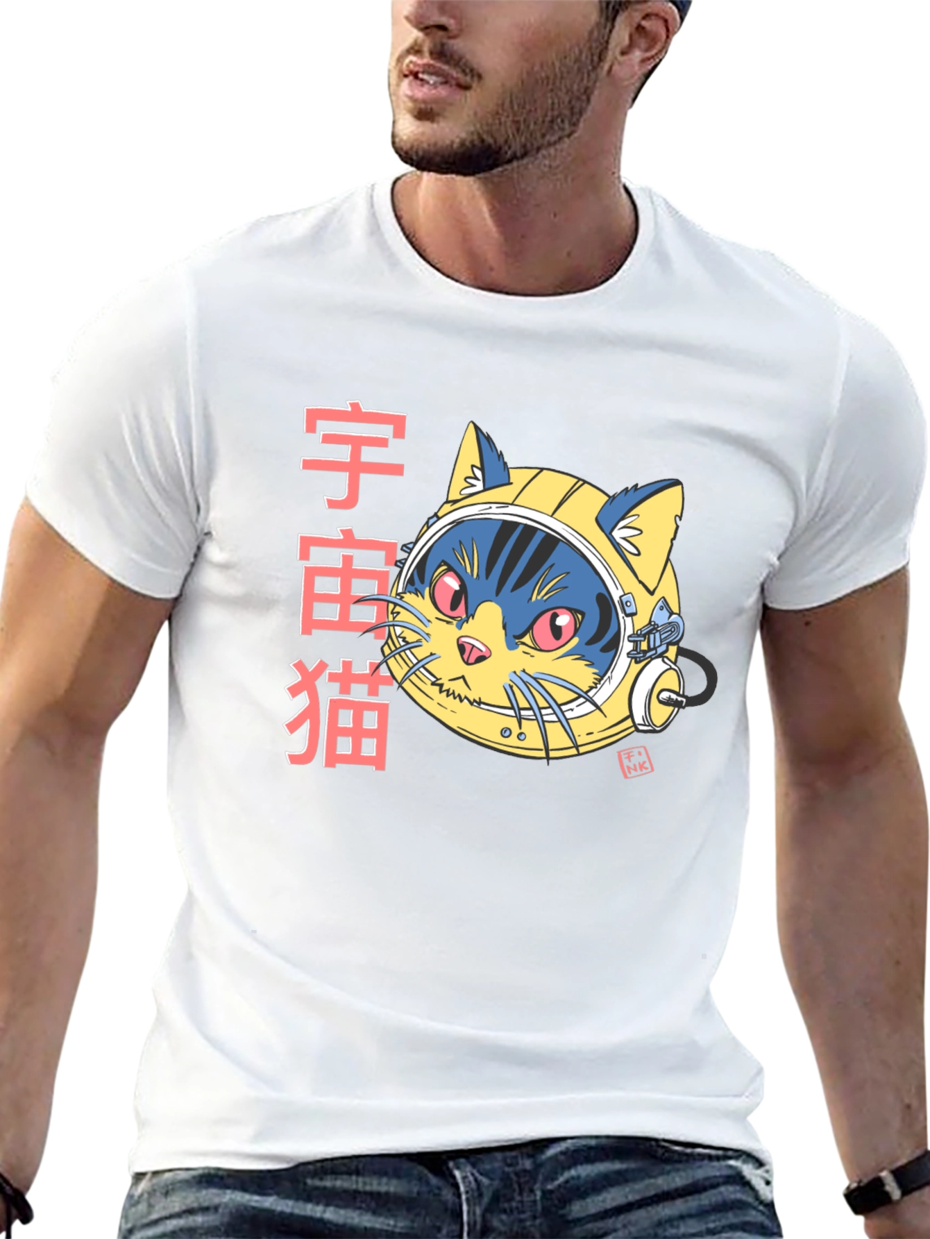 Space Cat Graphic T-Shirt - Unique Design