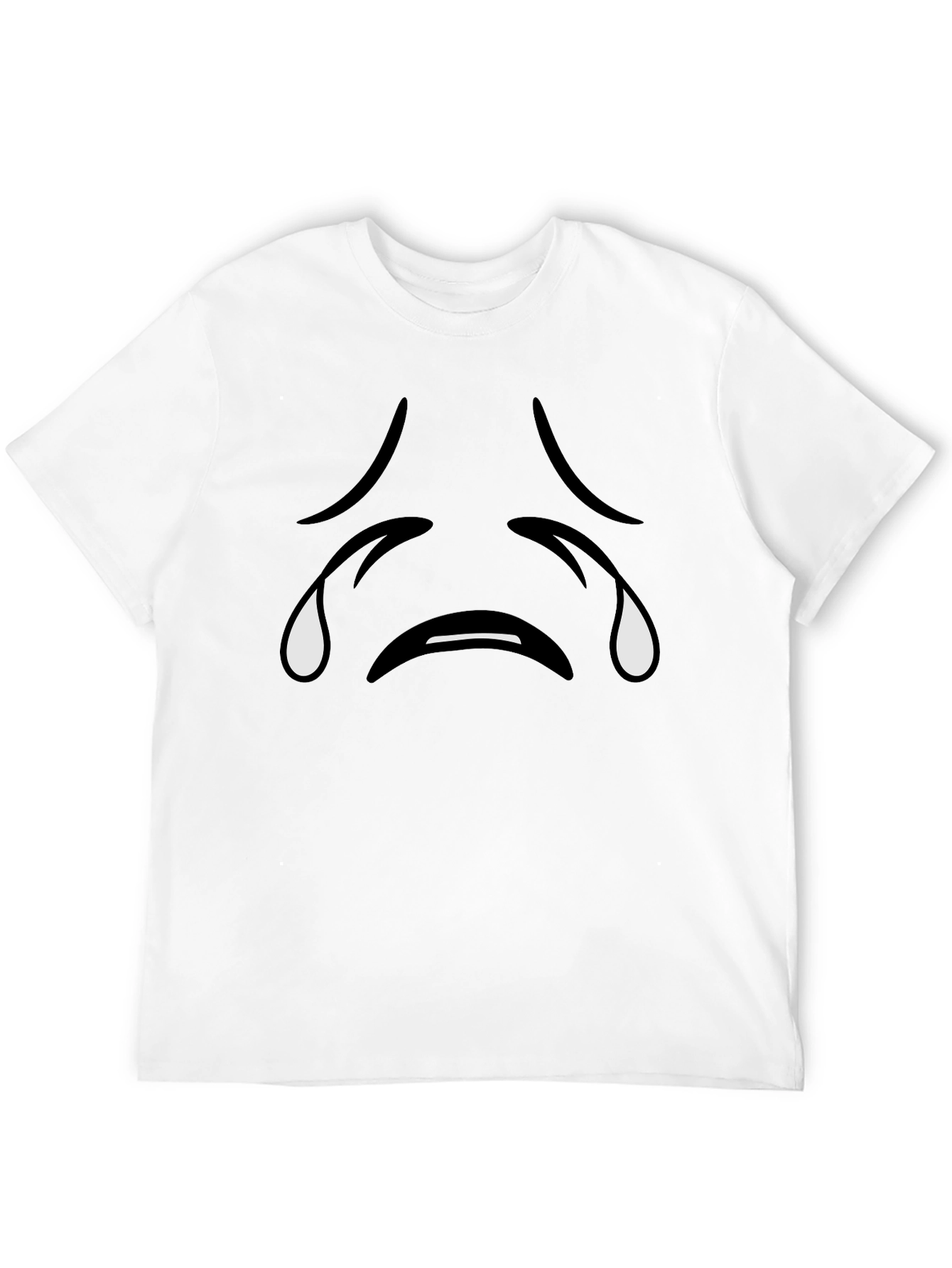 Sad Emoji Black T-Shirt