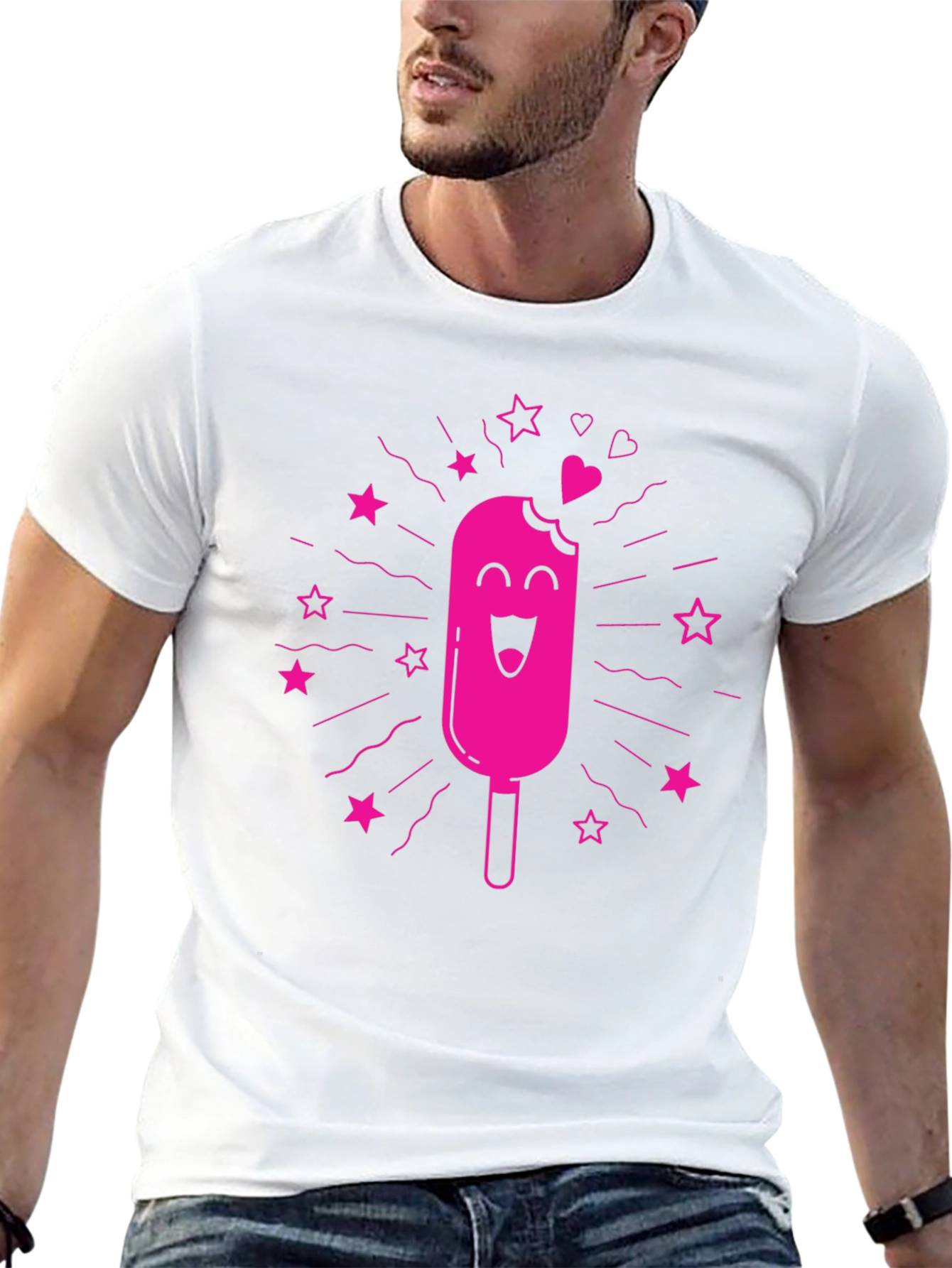 Fun Popsicle Graphic T-Shirt - Black