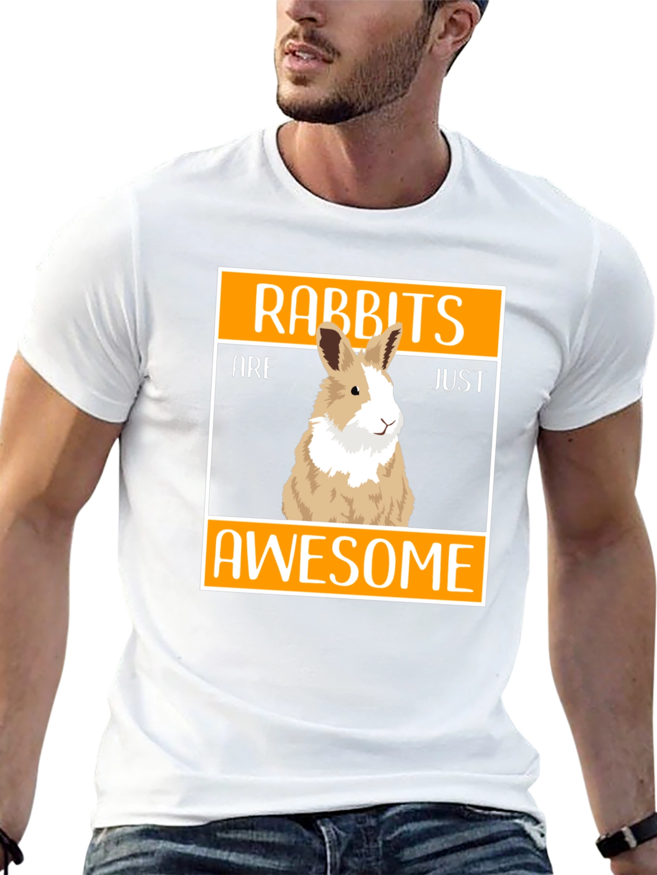Rabbits Are Just Awesome Graphic Tee
