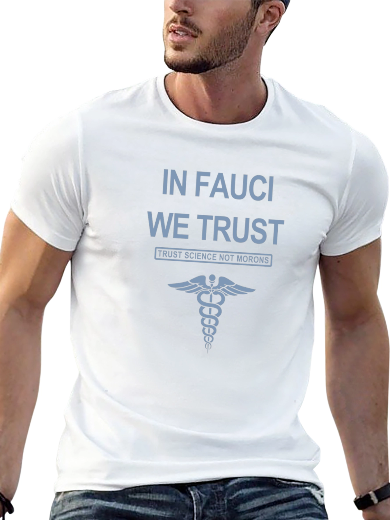In Fauci We Trust Black T-Shirt Science Advocate