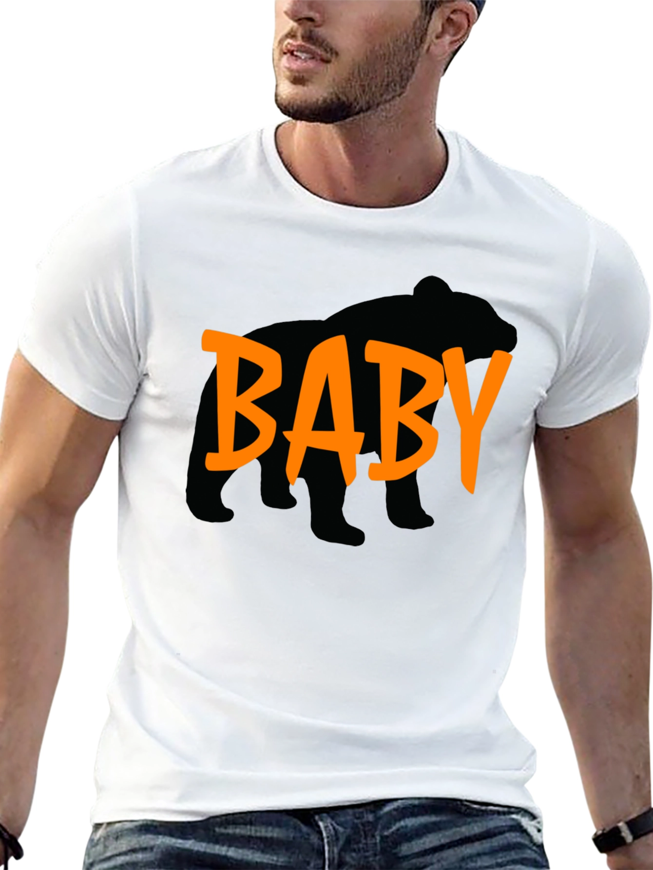Baby Bear Graphic T-Shirt - Black