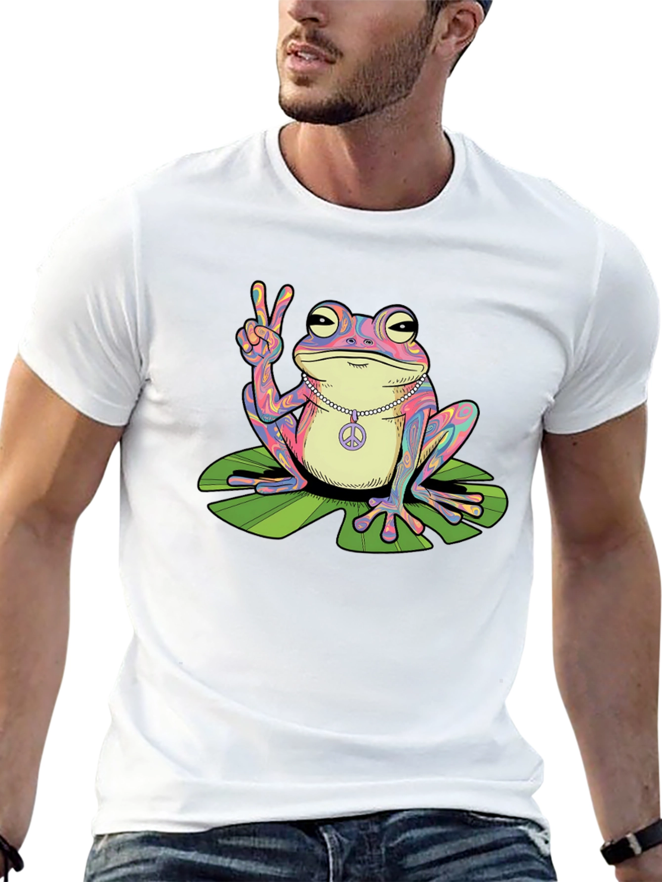 Peace Frog Graphic T-Shirt