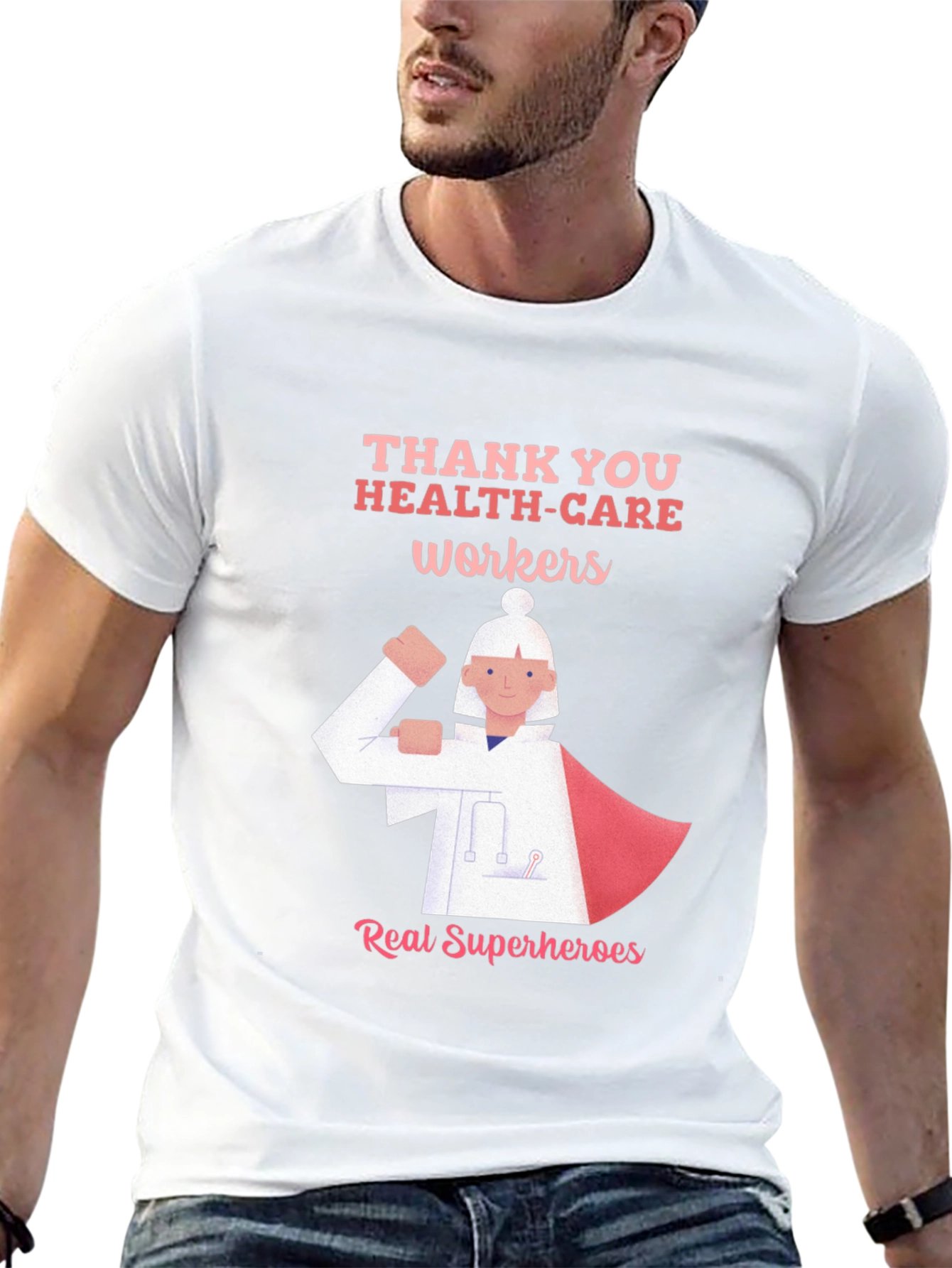 Healthcare Worker Superhero T-Shirt