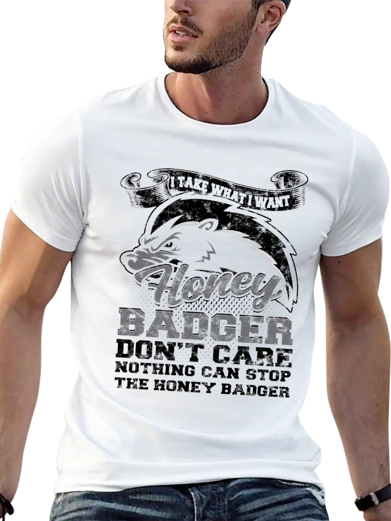 Honey Badger T-Shirt - Dont Care