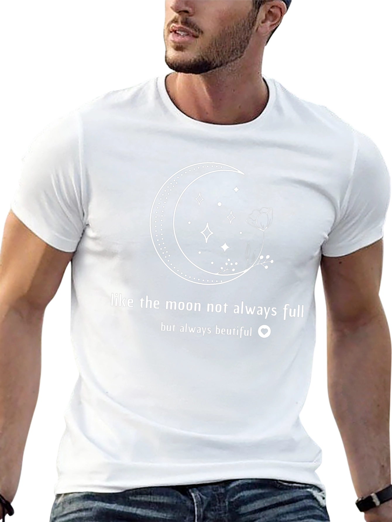 Moon Phases Graphic Tee - Beautiful Always