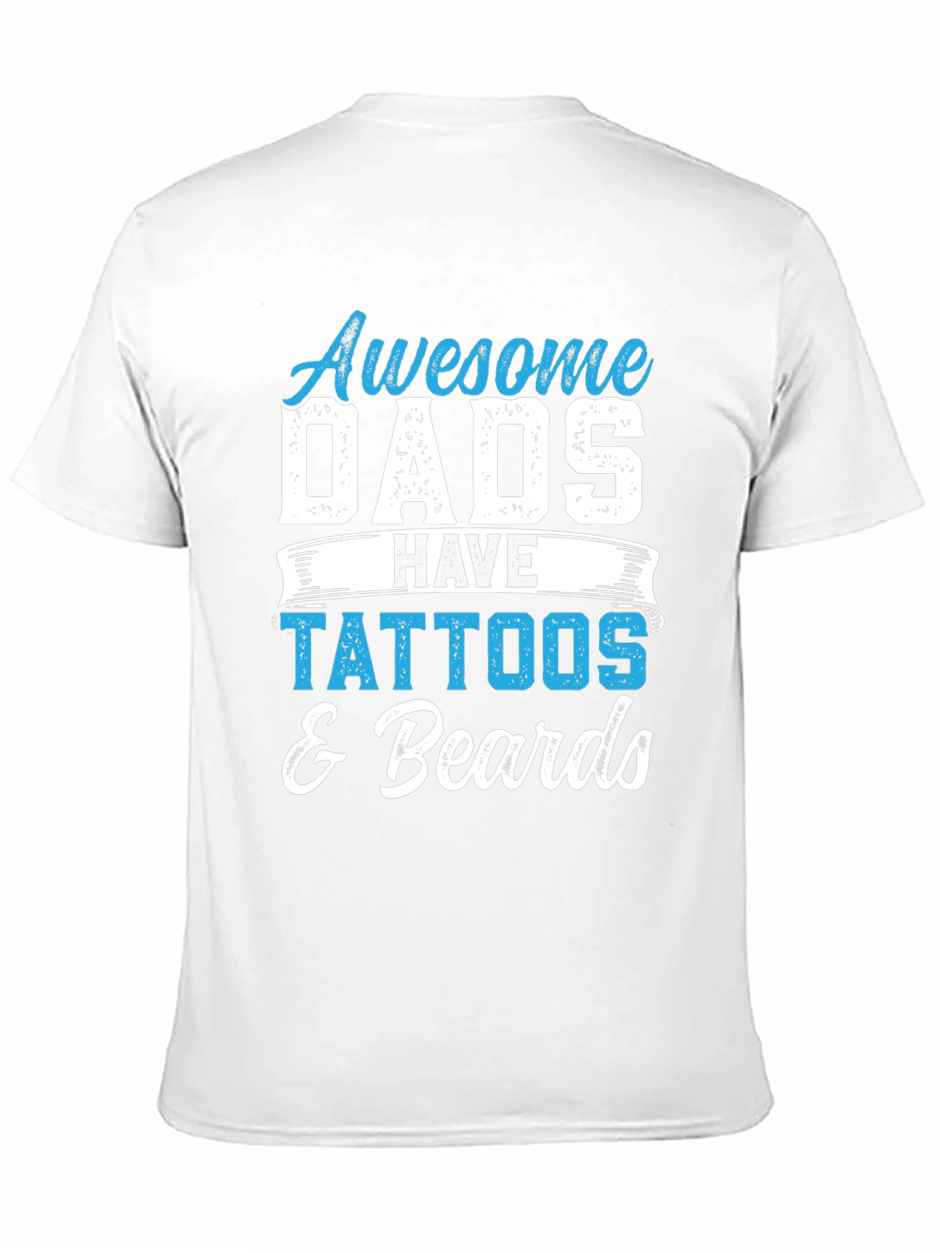 Awesome Dads Tattoos & Beards Graphic Tee
