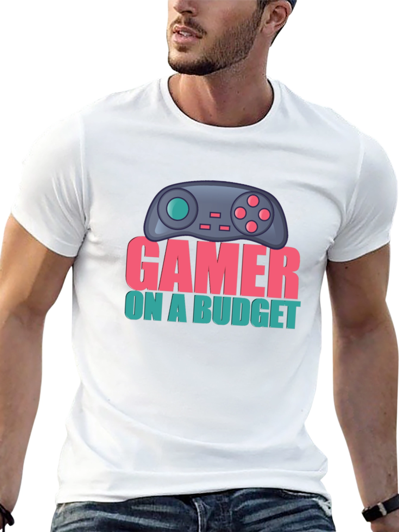 Gamer On A Budget T-Shirt - Black Cotton Tee