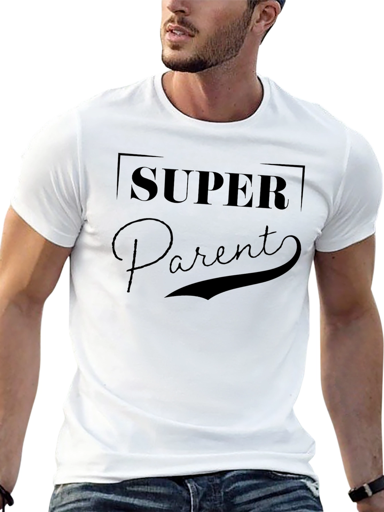 Super Parent Black T-Shirt - Gift for Parents