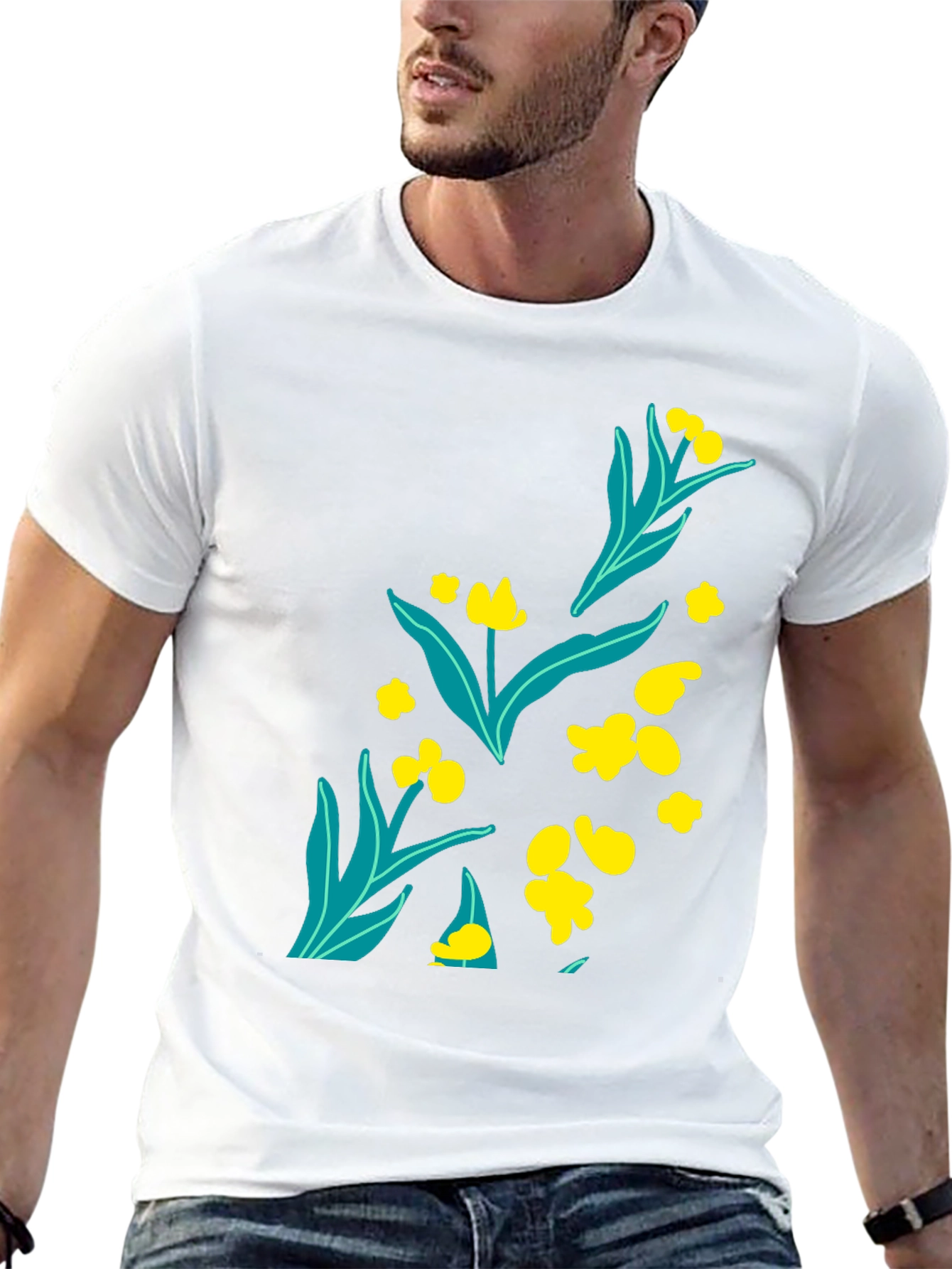 Black Floral Graphic Tee