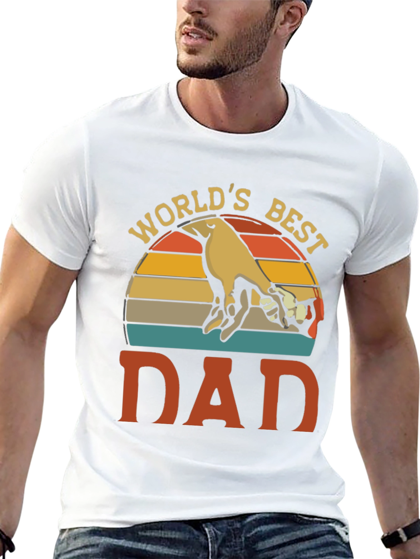 Worlds Best Dad Graphic T-Shirt Fathers Day Gift
