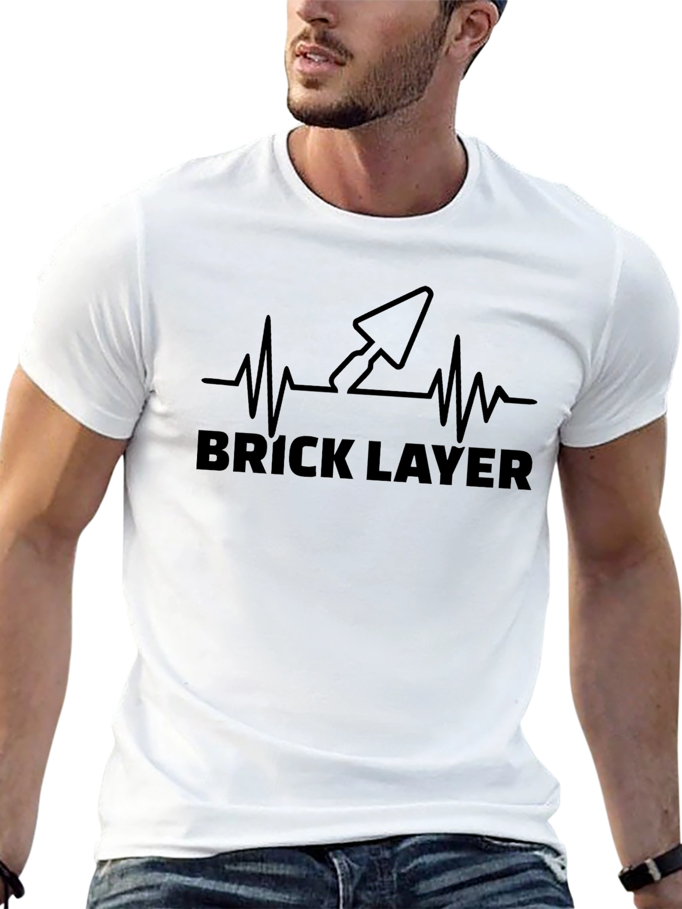 Brick Layer Heartbeat T-Shirt