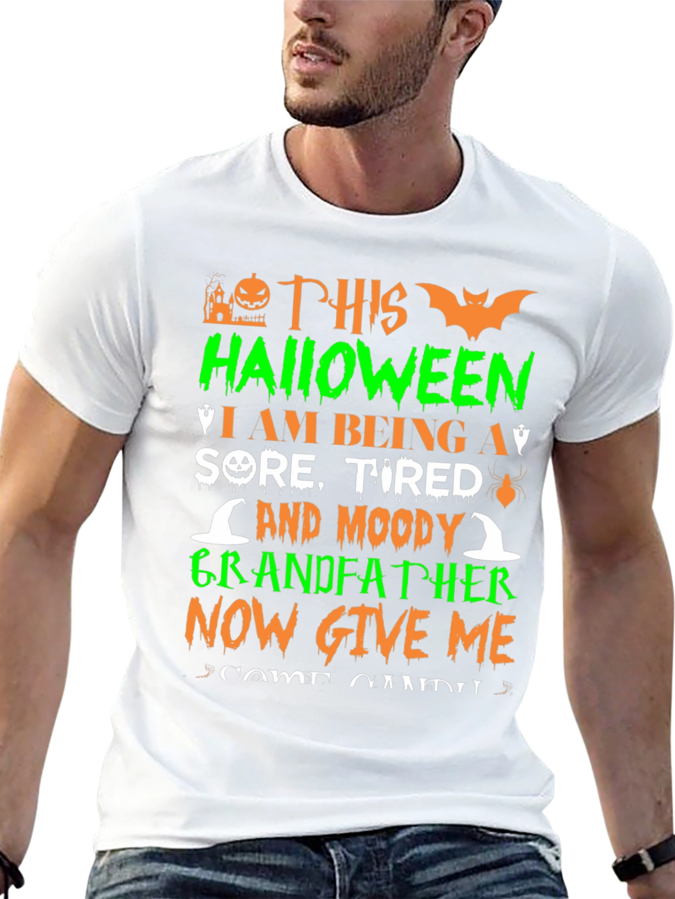 Funny Halloween Grandfather T-Shirt