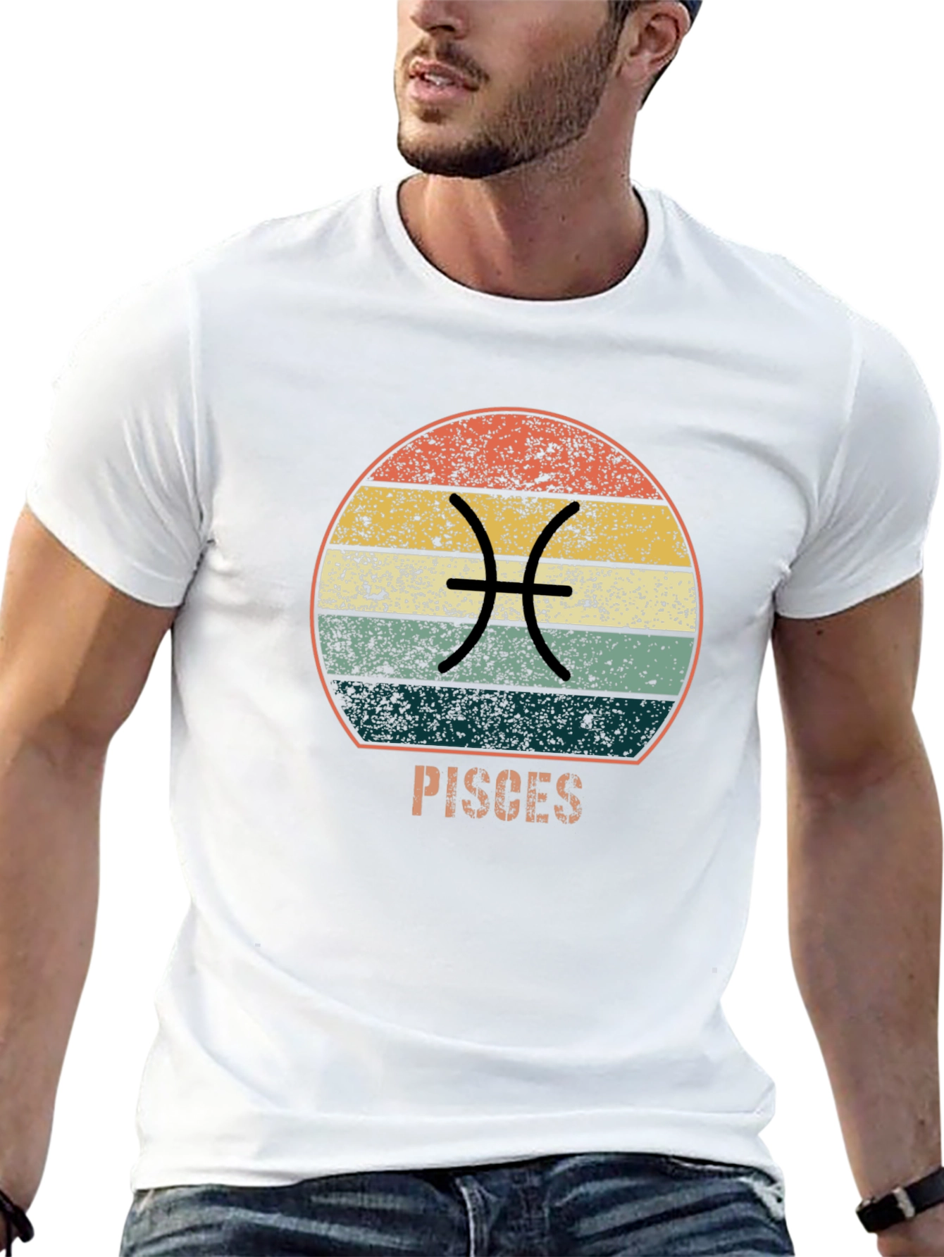 Pisces Zodiac Black T-Shirt