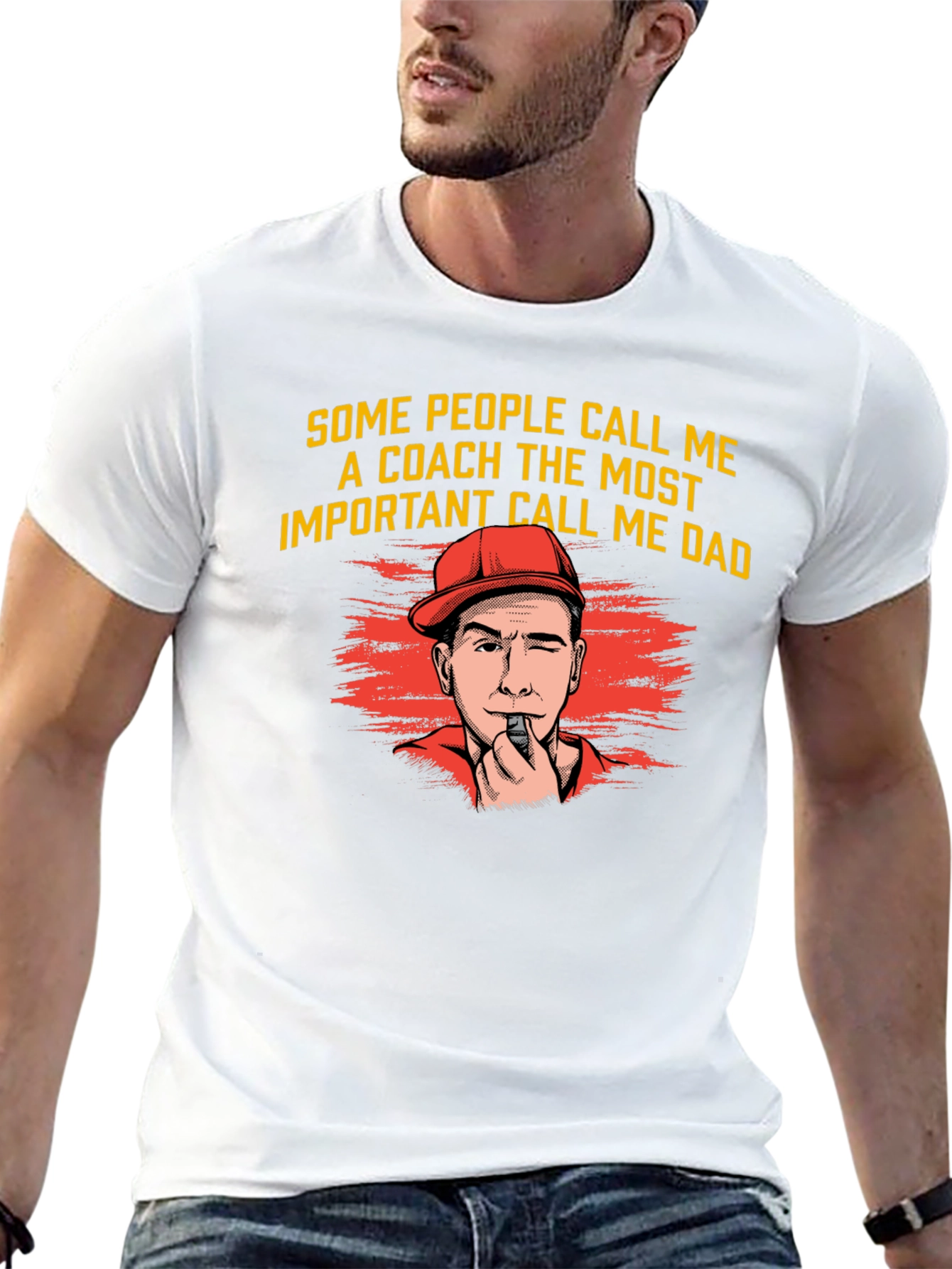 Coach Dad T-Shirt - Funny Fathers Day Tee