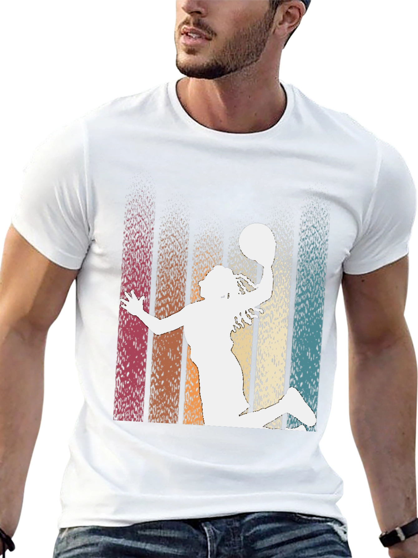 Retro Basketball Graphic Tee