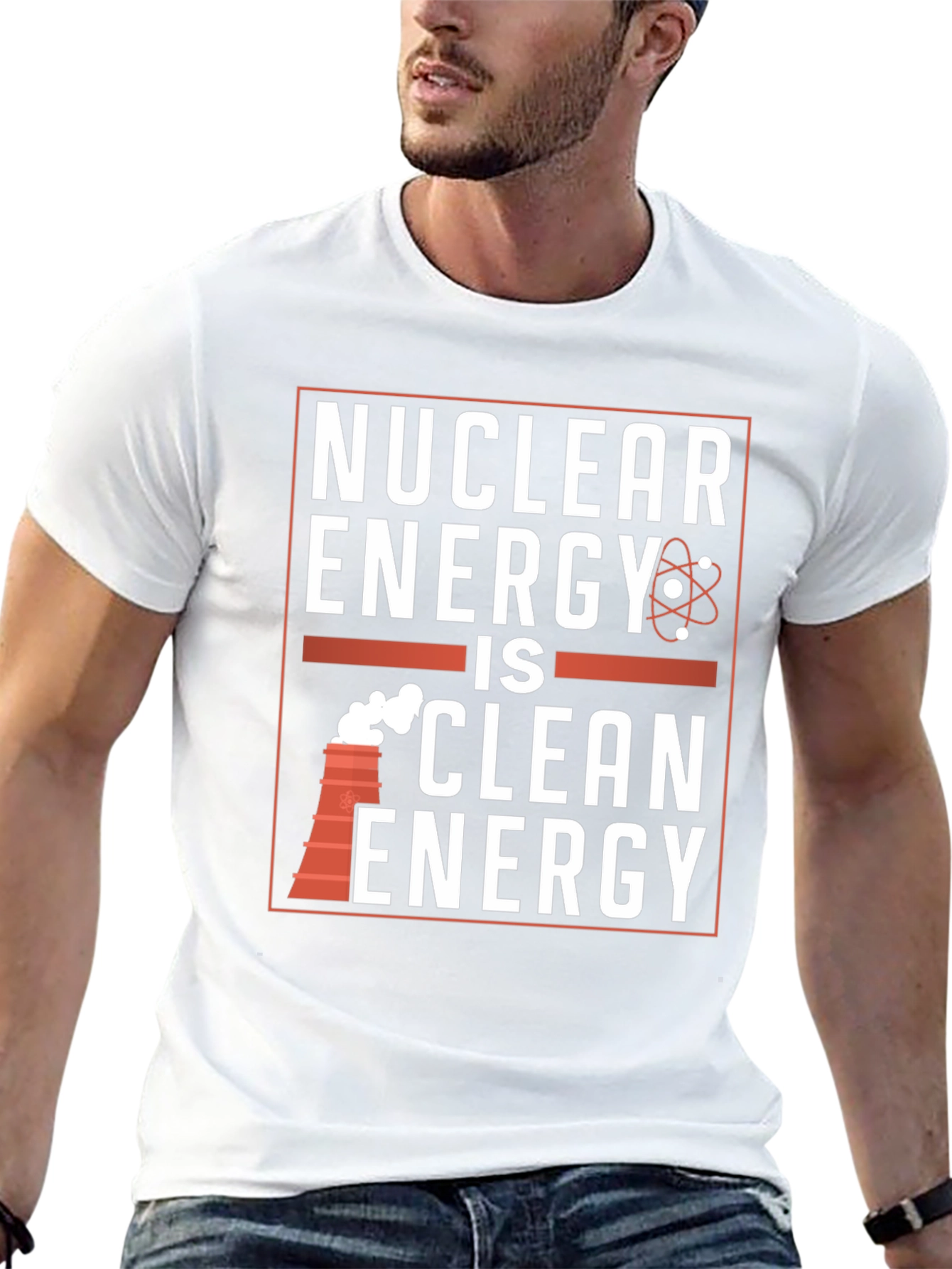 Nuclear Energy is Clean Energy Black T-Shirt