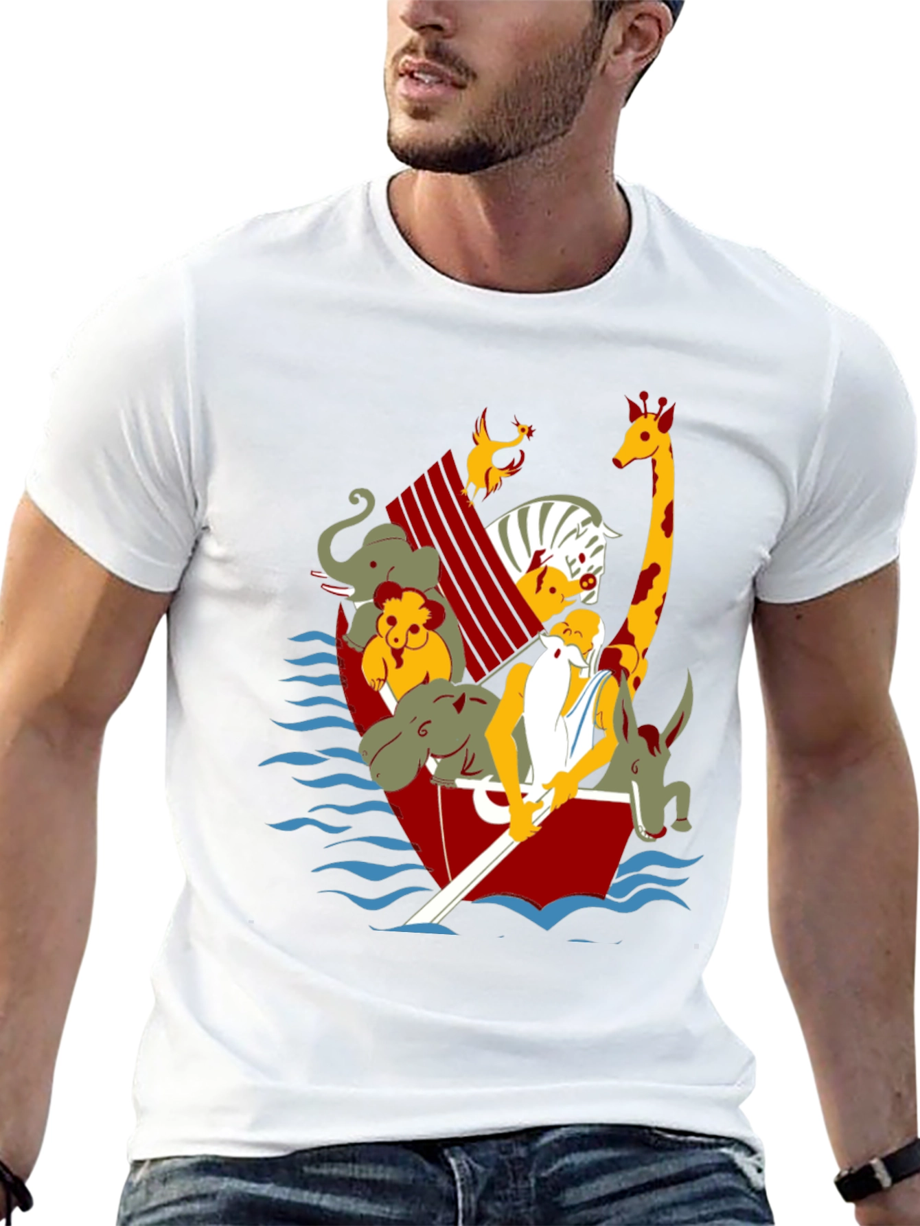 Noahs Ark Graphic Tee - Classic Crew Neck