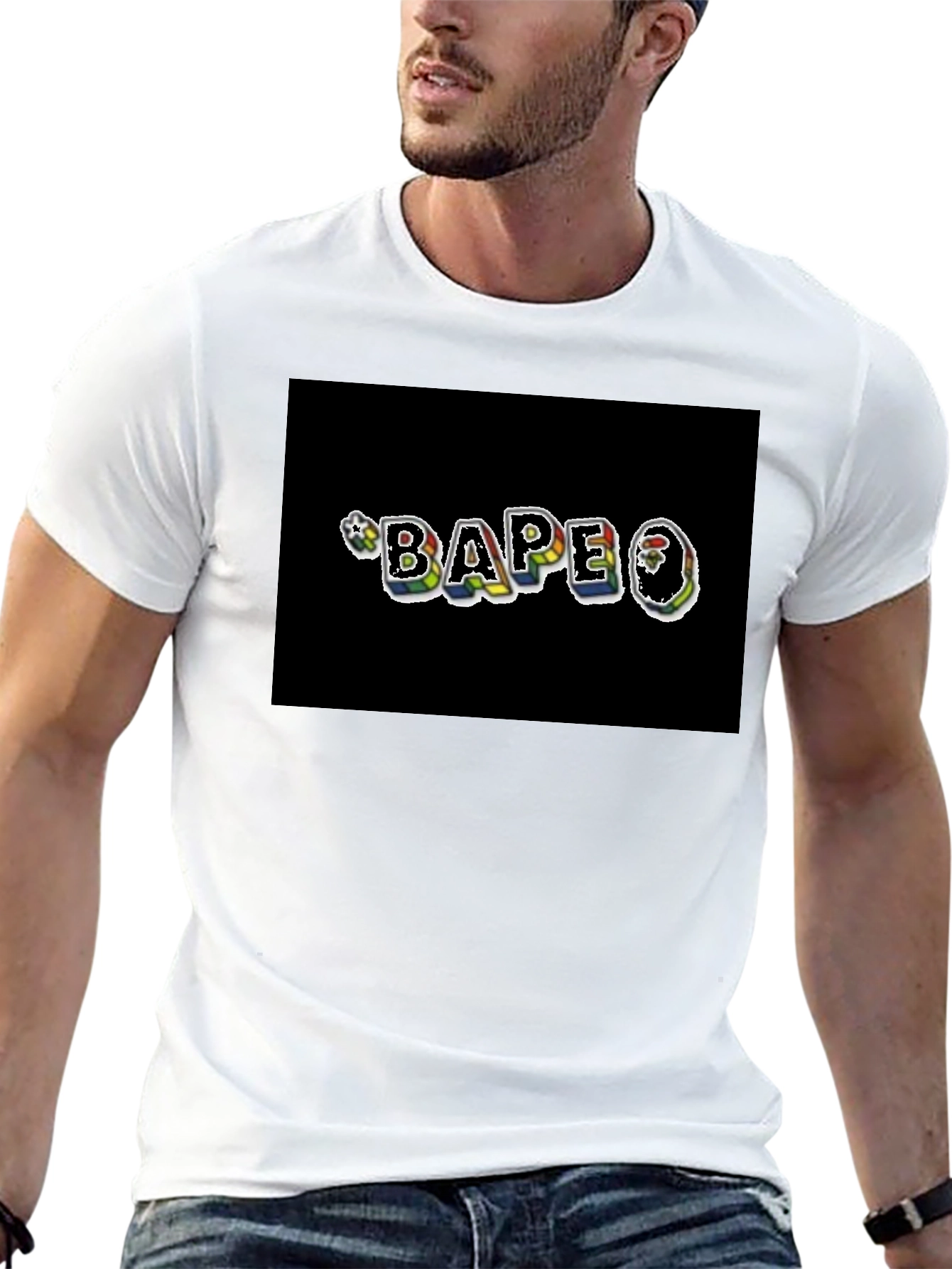 BAPE Logo Black Tee
