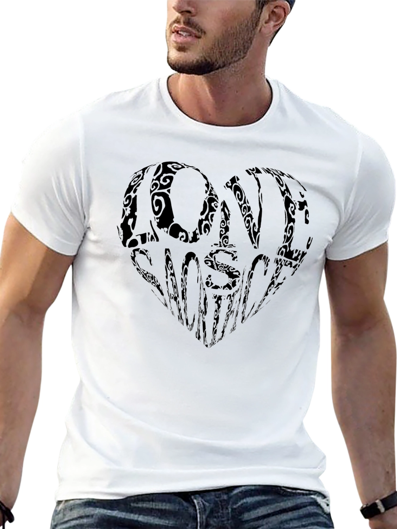 Love Wins Black Graphic Tee - Stylish & Trendy!
