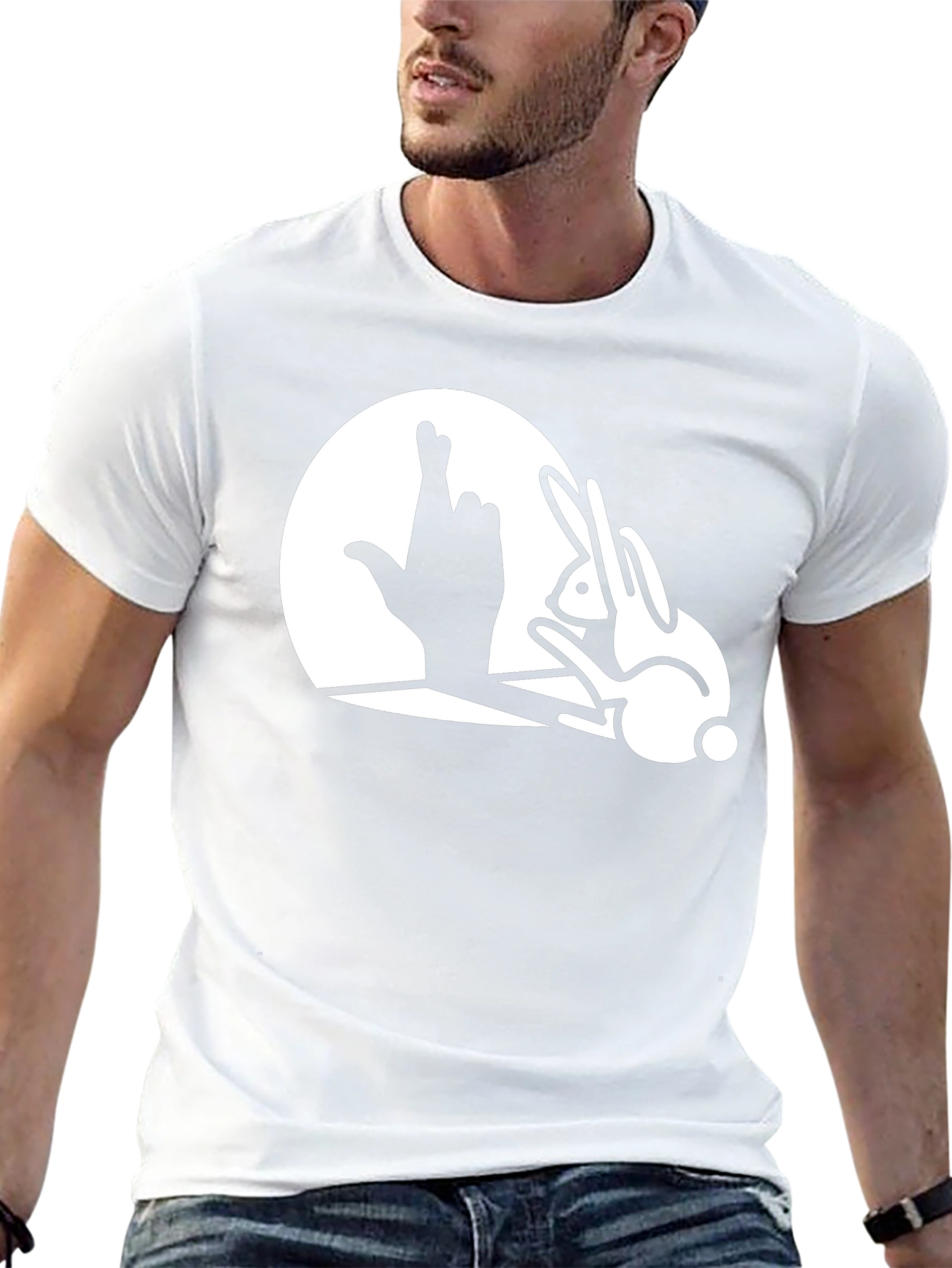 Rabbit Shadow T-Shirt - Luck & Illusion Tee