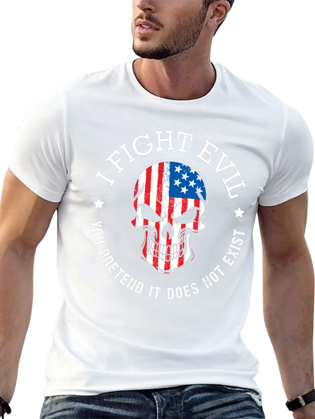 I Fight Evil Graphic Tee