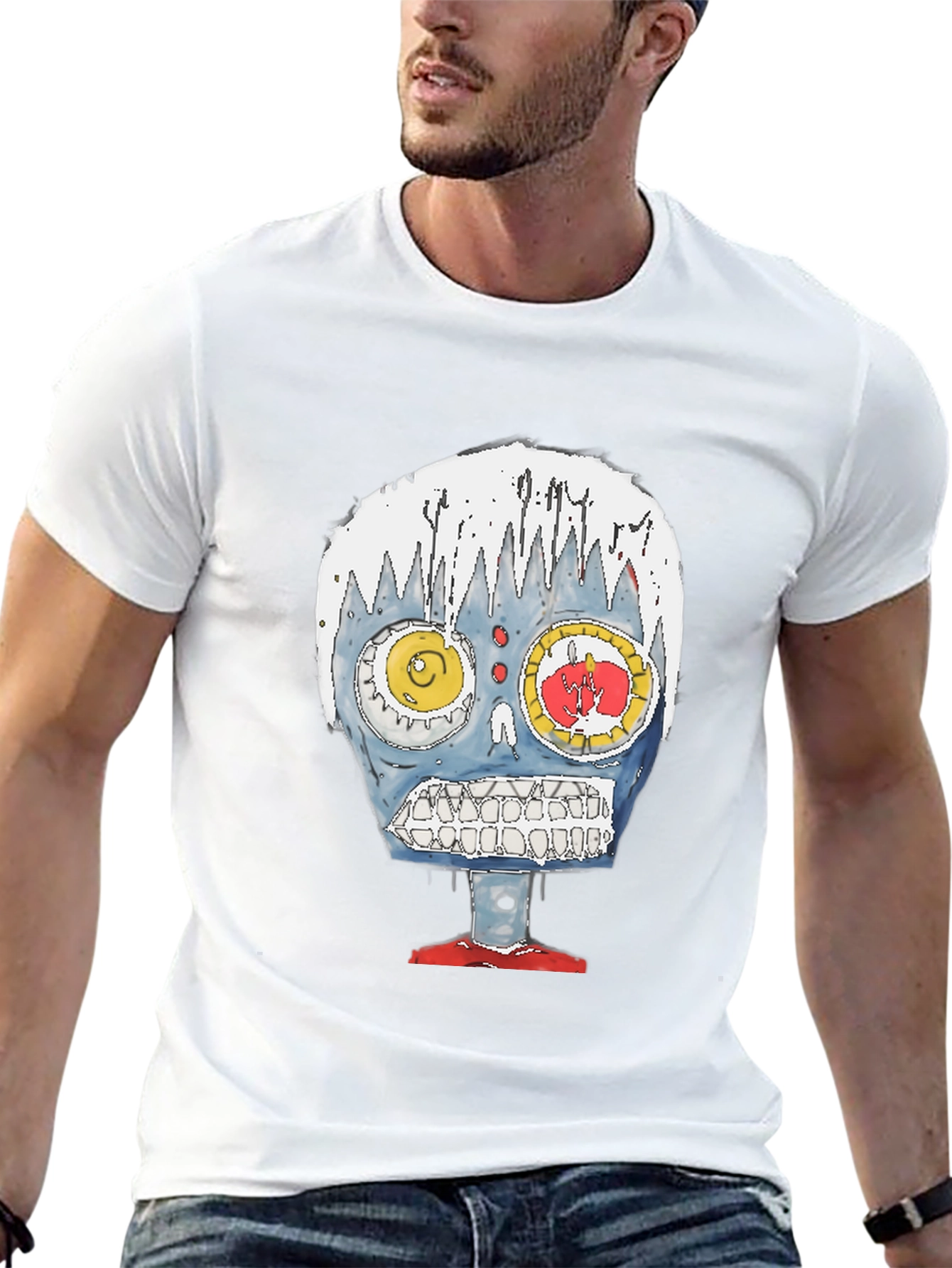 Unique Graphic Print Tee