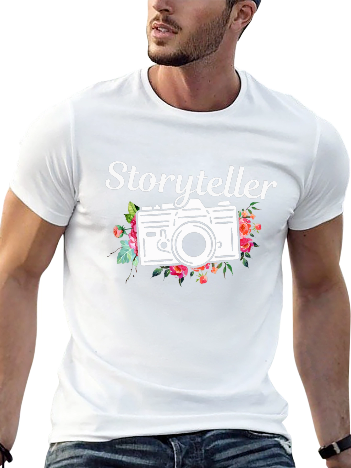 Storyteller Camera Graphic Tee - Trendy Photography Shirt
