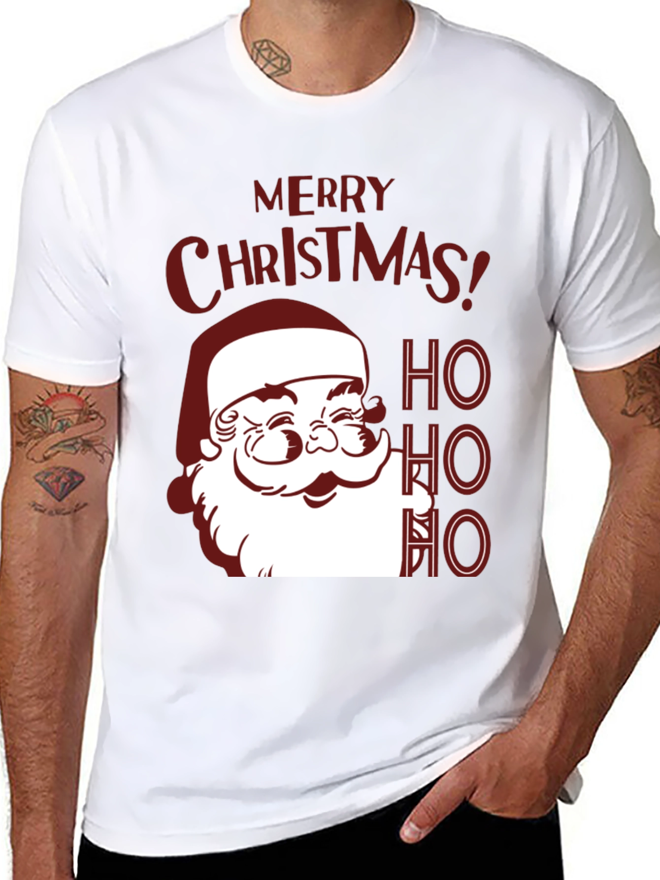 Merry Christmas Santa Graphic T-Shirt