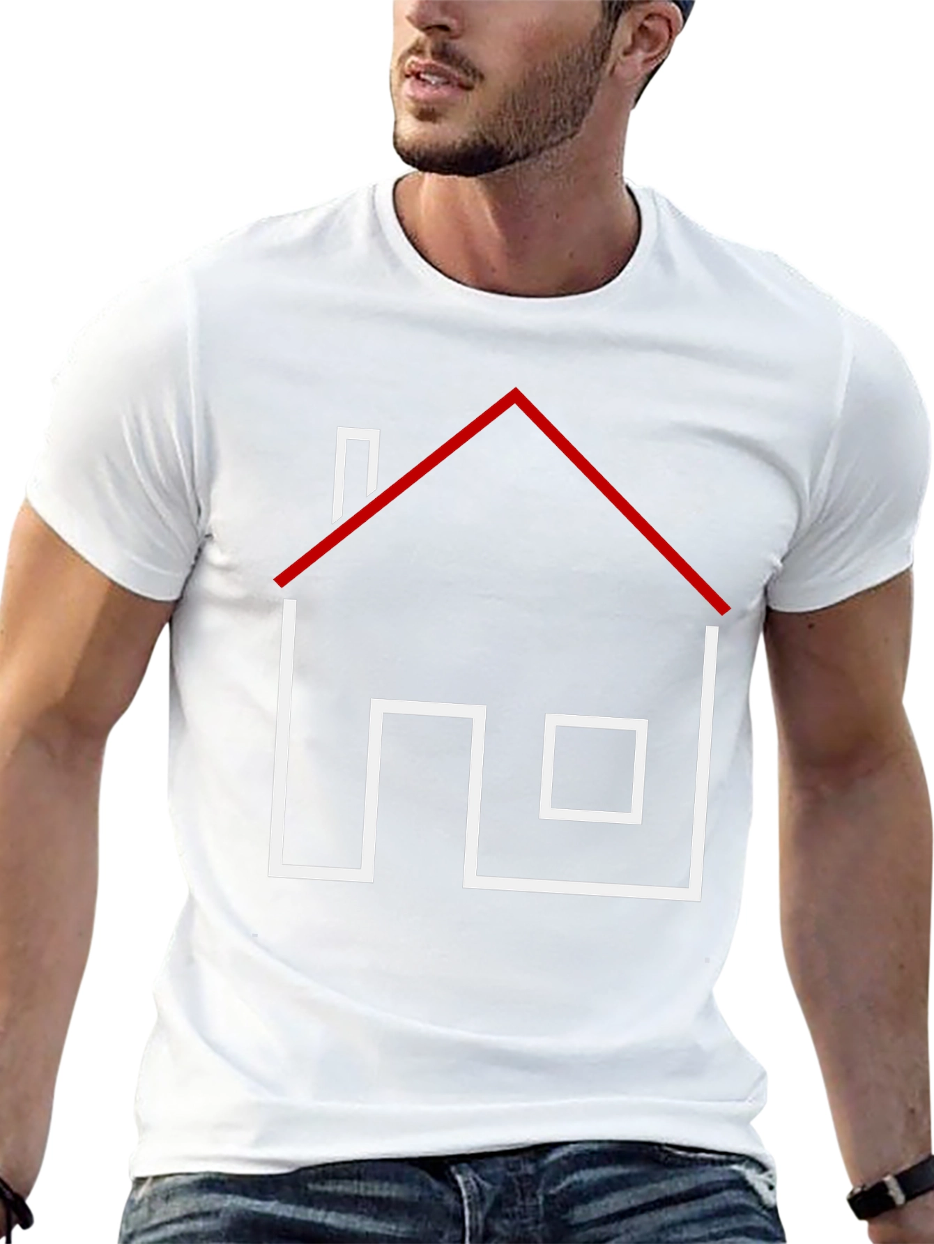 Modern House Graphic Tee - Stylish Comfort