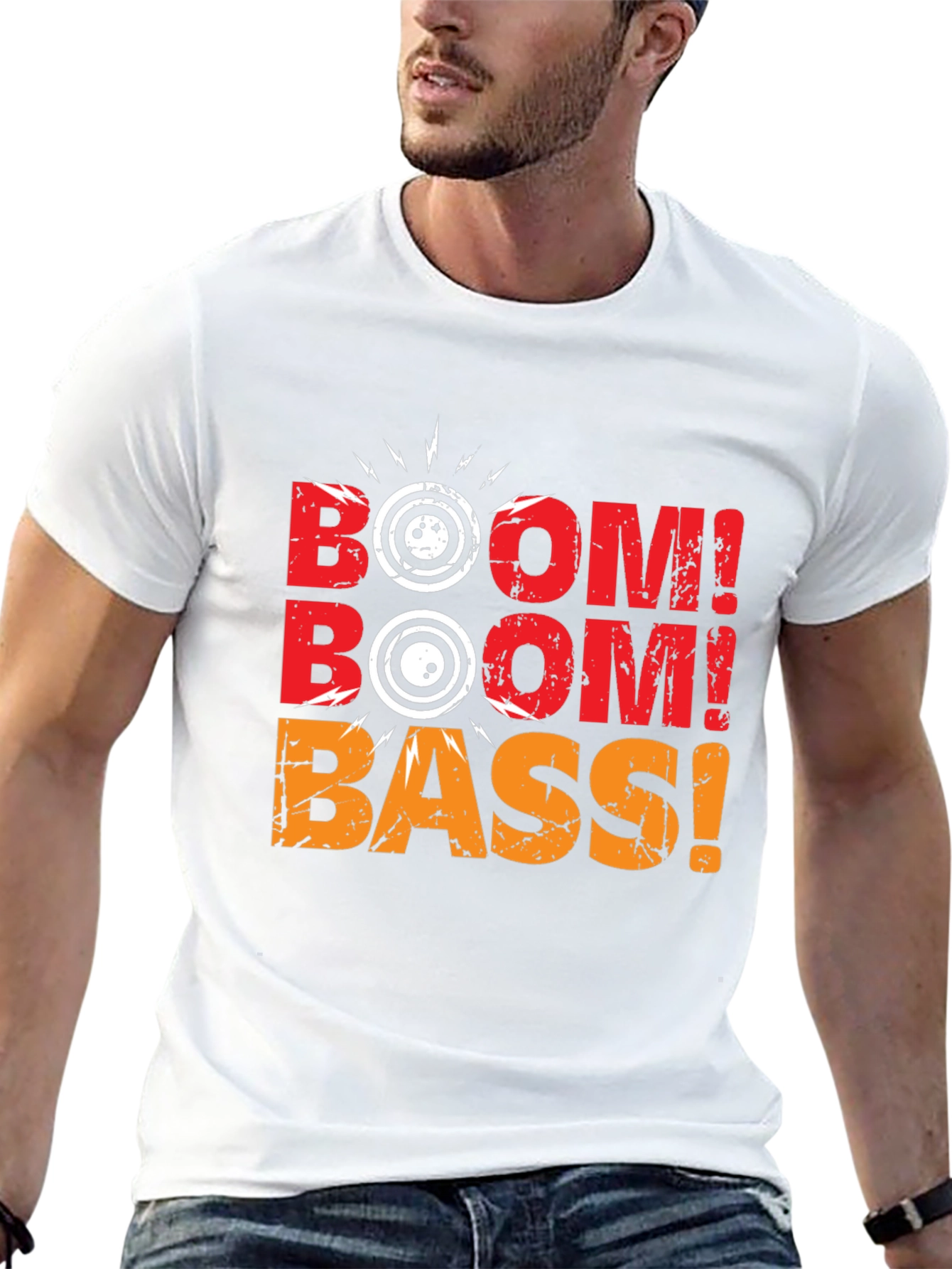 Boom Bass Graphic T-Shirt - Music Lover Tee
