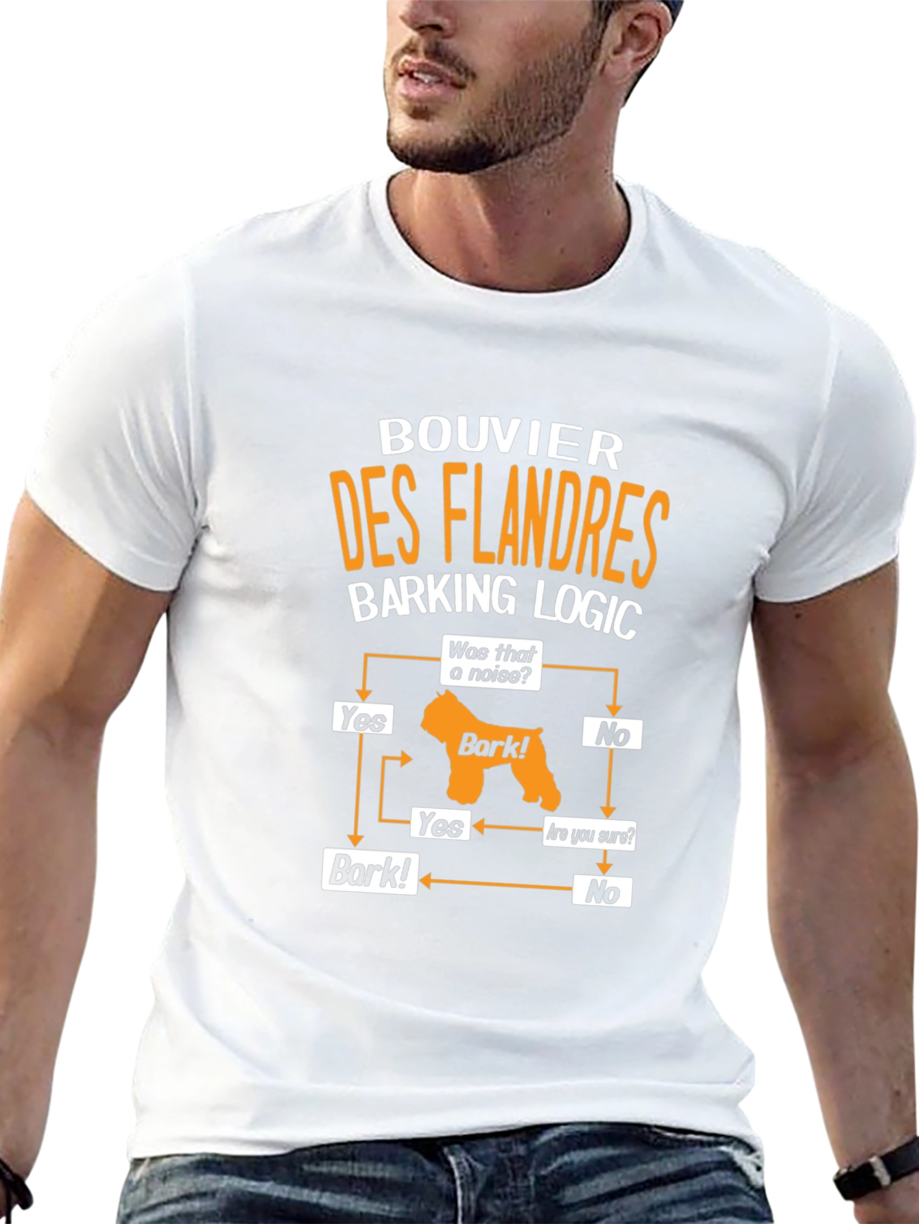 Bouvier des Flandres Dog Barking Logic T-Shirt