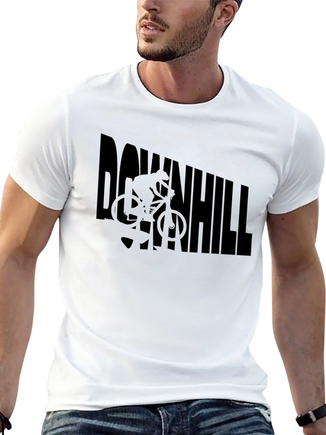 Downhill Biker Graphic T-Shirt