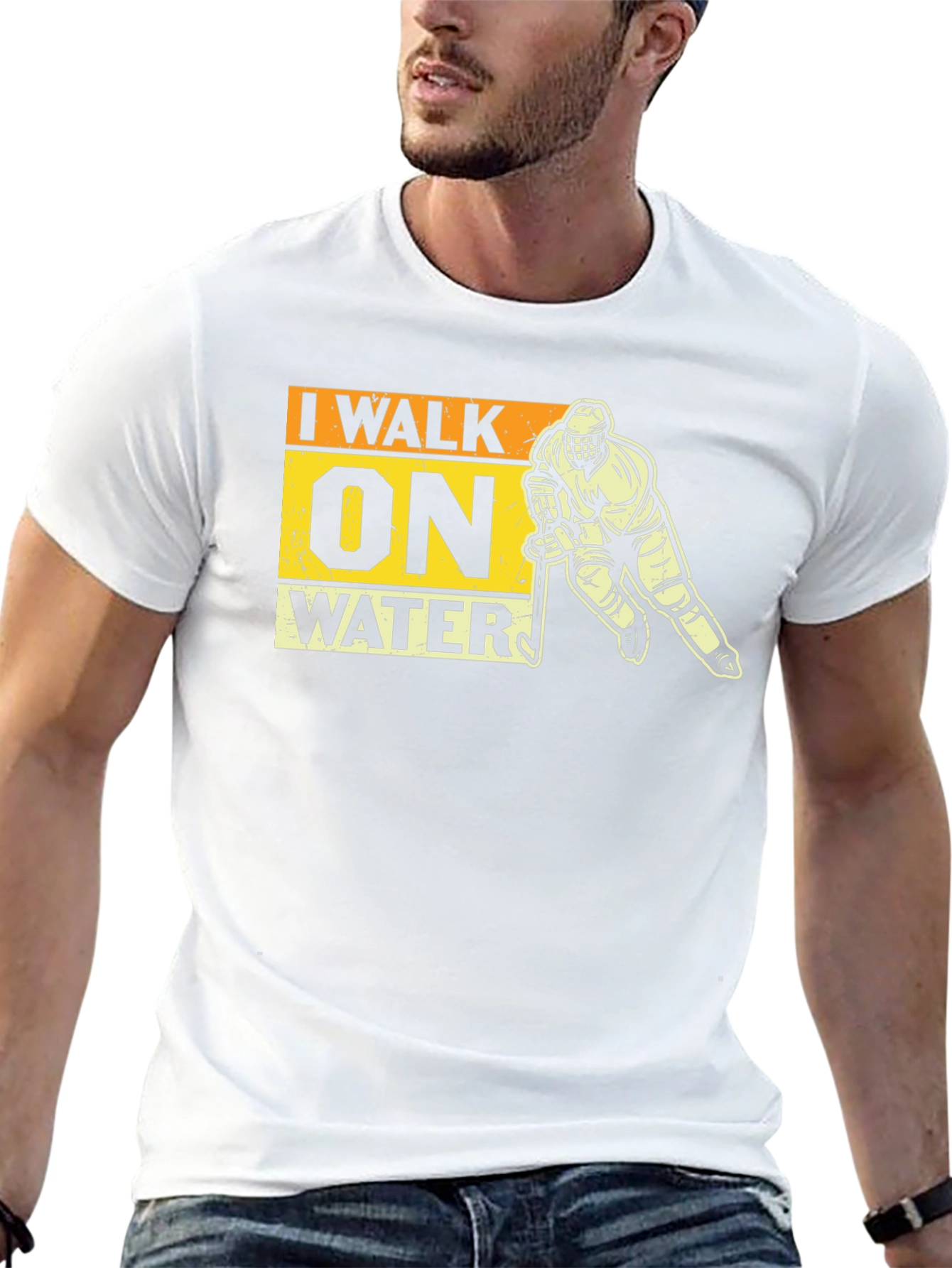 I Walk On Water Hockey T-Shirt