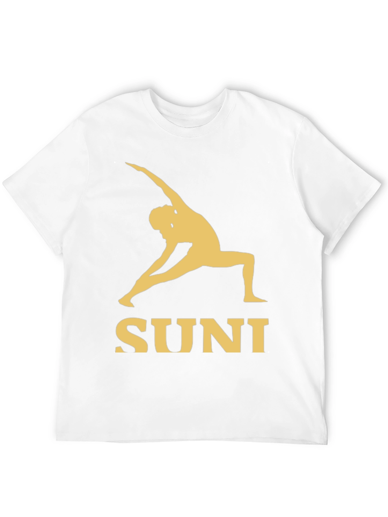 SUNI Yoga T-Shirt - Black Cotton Blend