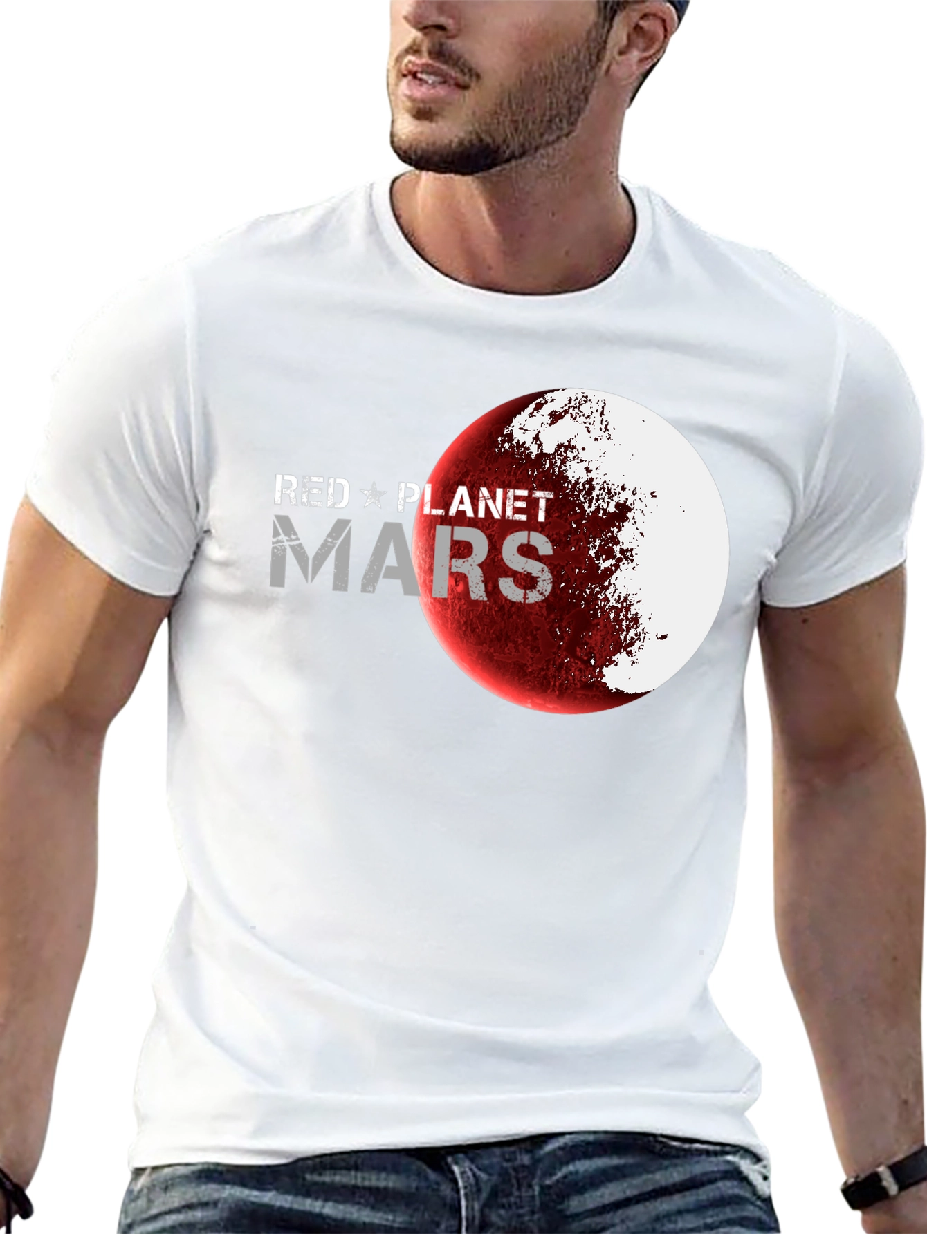 Red Planet Mars Graphic T-Shirt