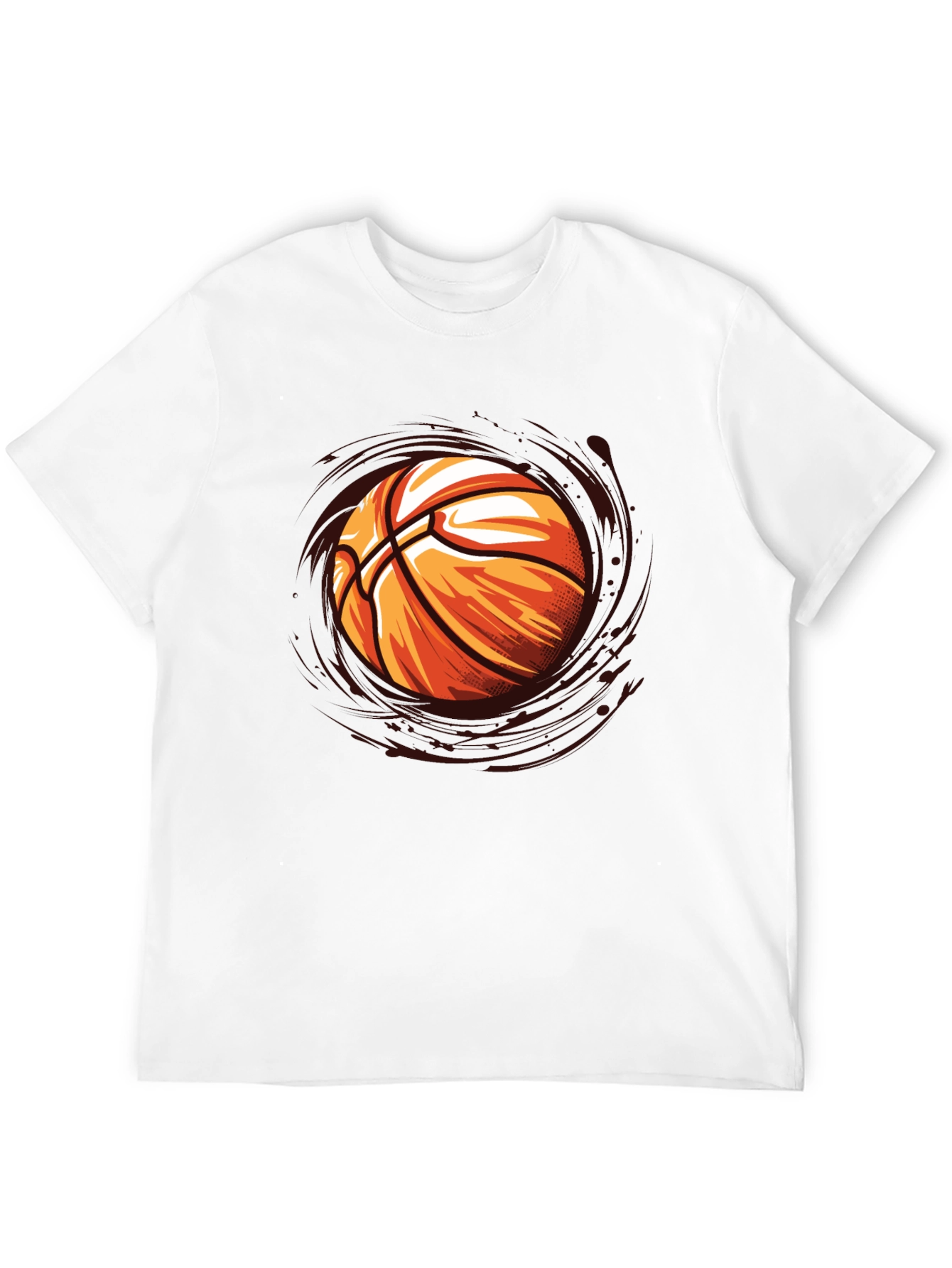 Basketball Graphic Black T-Shirt