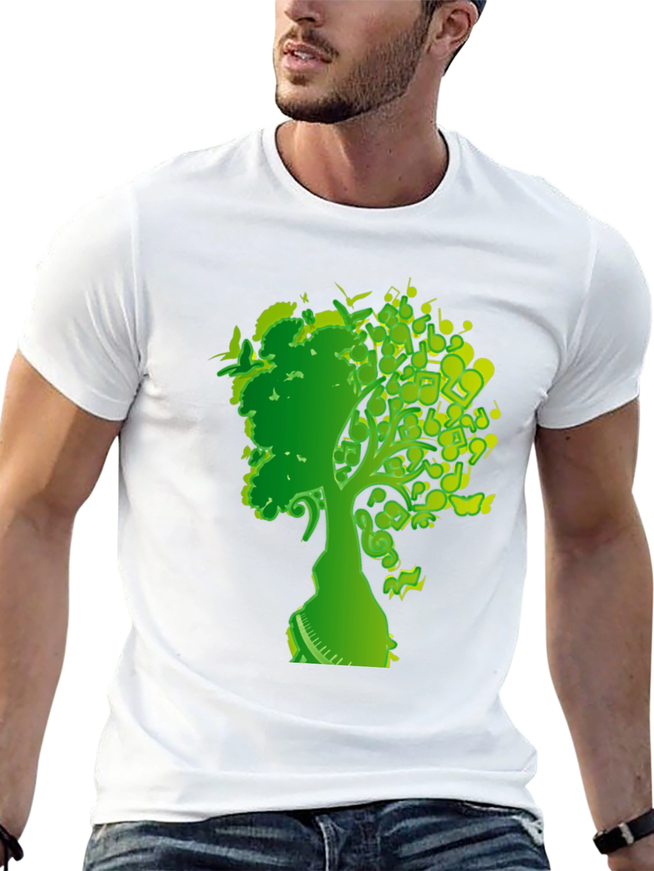 Musical Tree T-Shirt - Nature and Music Design