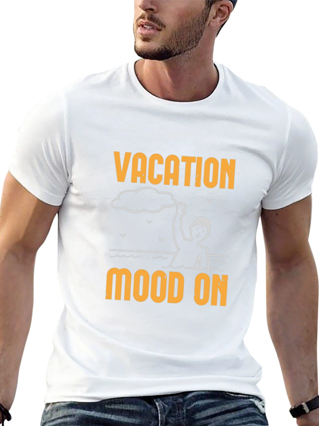 Vacation Mood On Graphic T-Shirt