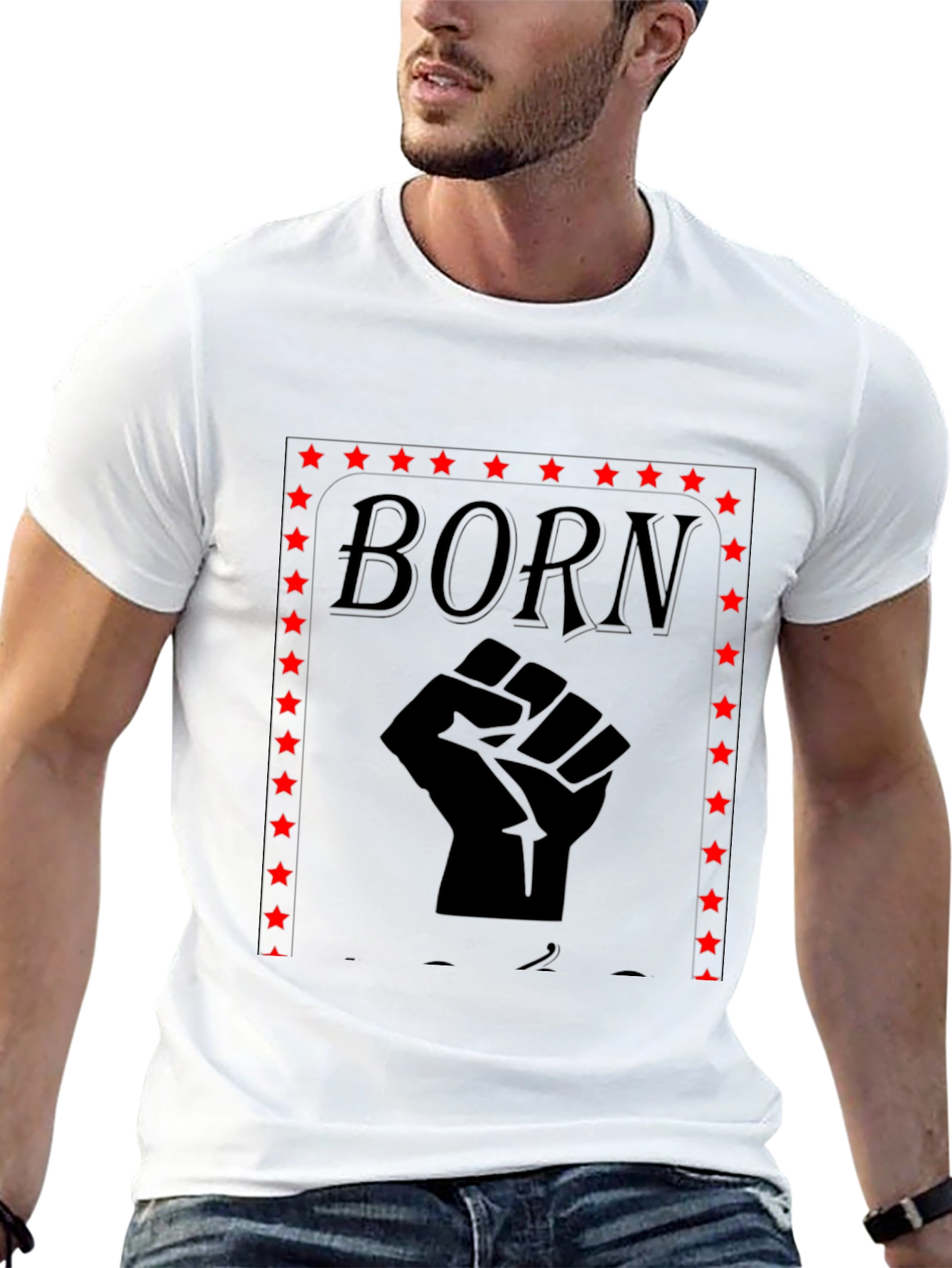 Born Fist T-Shirt - Black Graphic Tee