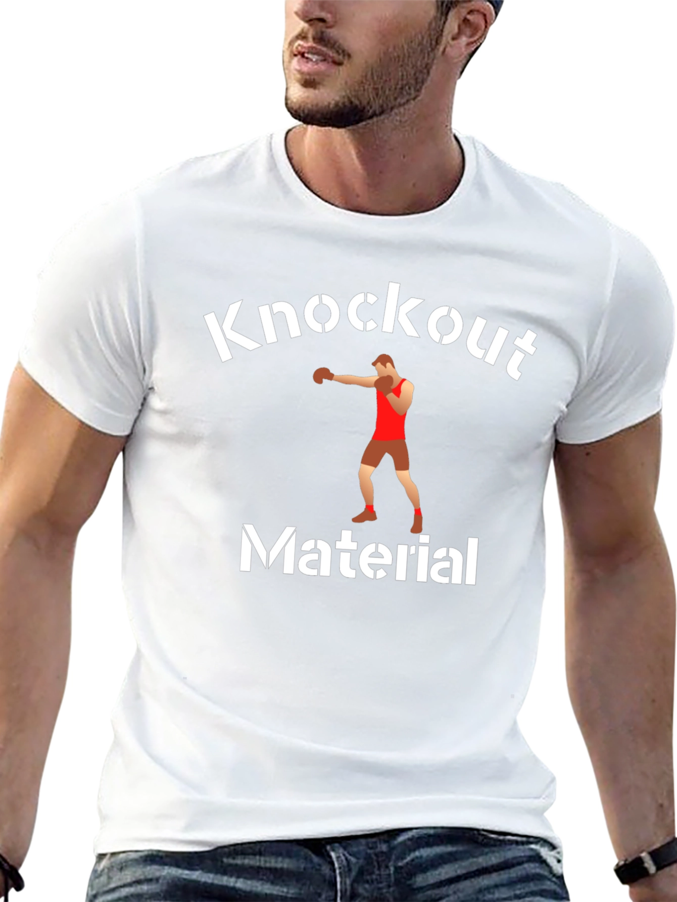 Knockout Material Graphic T-Shirt