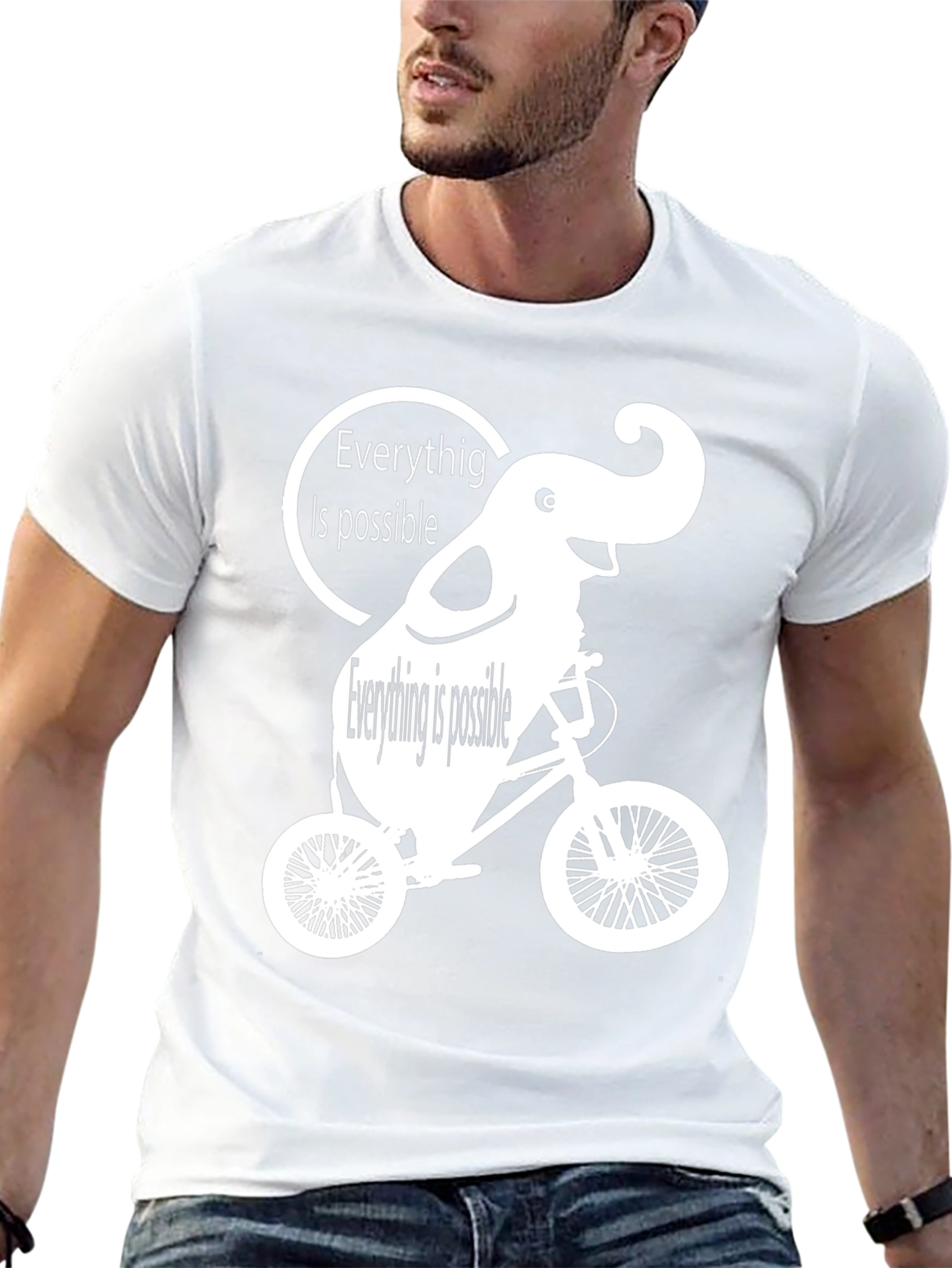 Everything is Possible Elephant Bike T-Shirt
