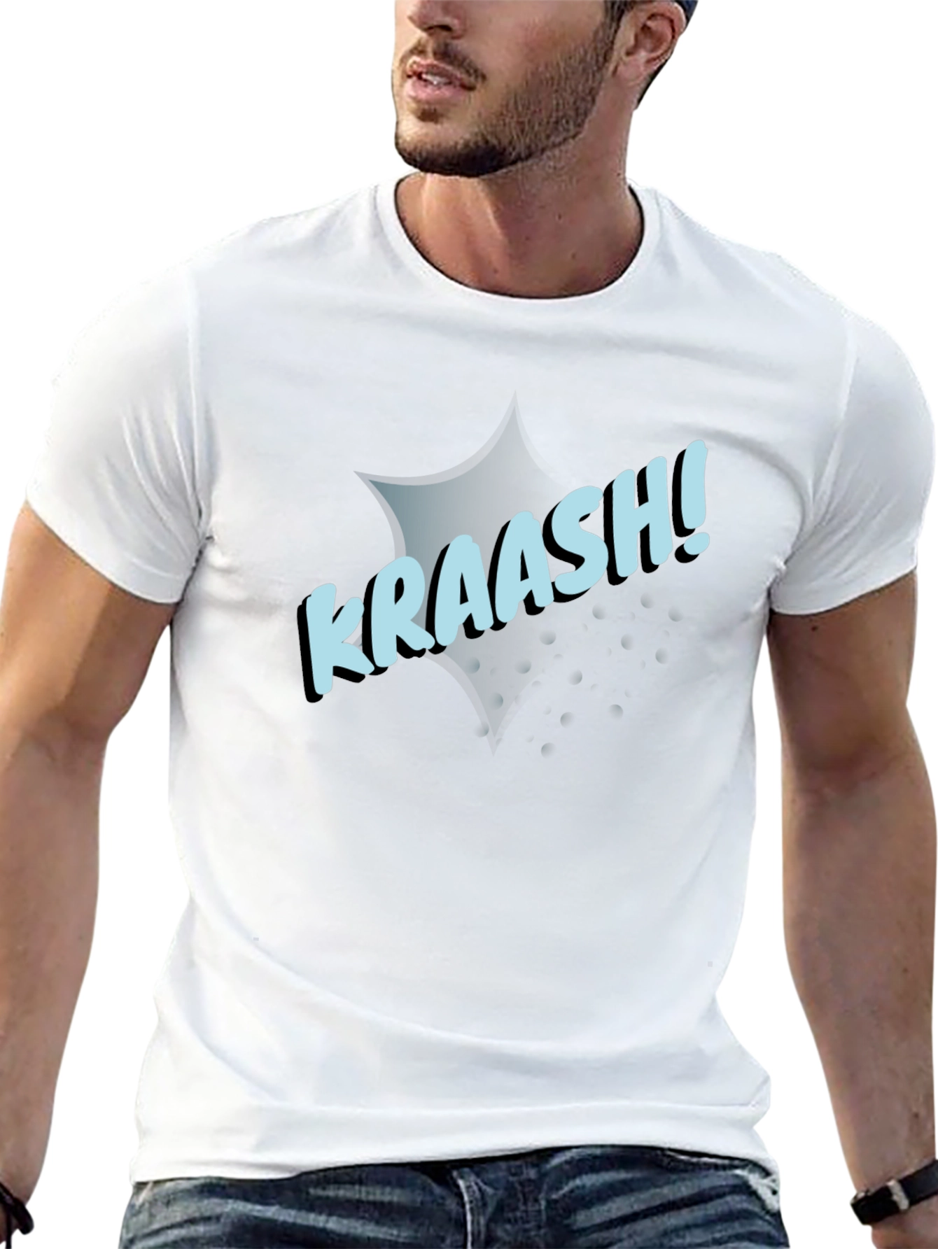 KRAAASH! Graphic Print Black T-Shirt
