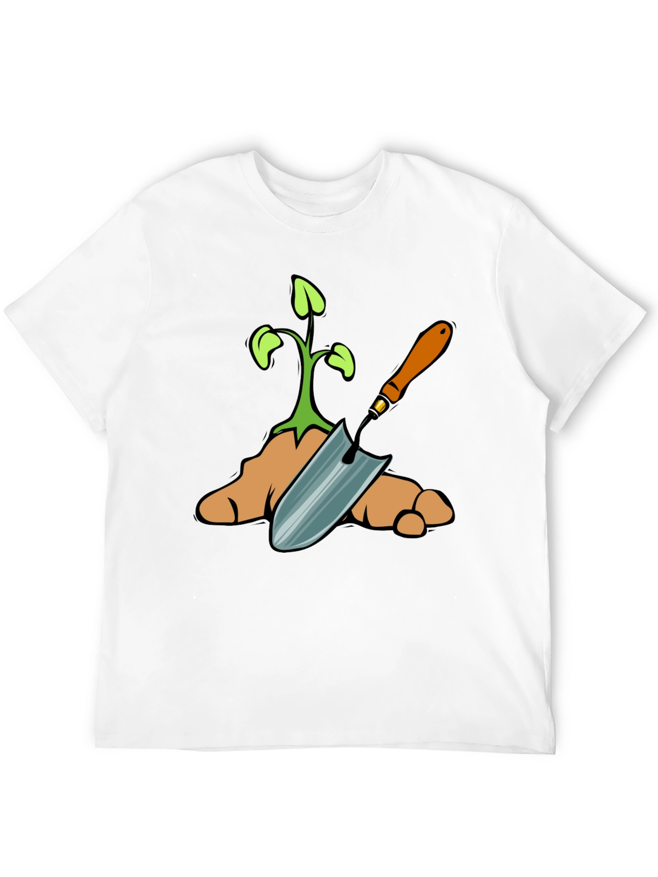 Gardening T-Shirt: Plant & Trowel Design